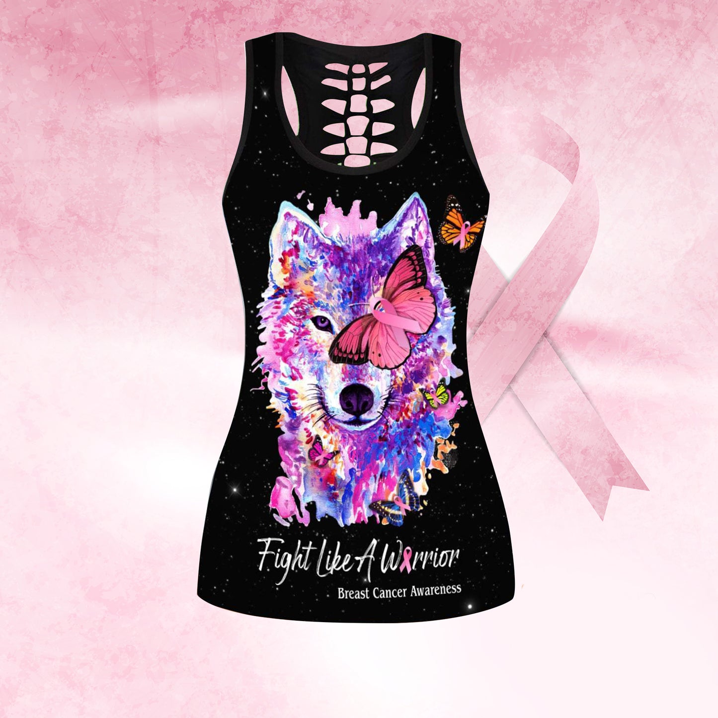 Breast Cancer-Fight Like A Warrior Combo Tank + Legging CL1