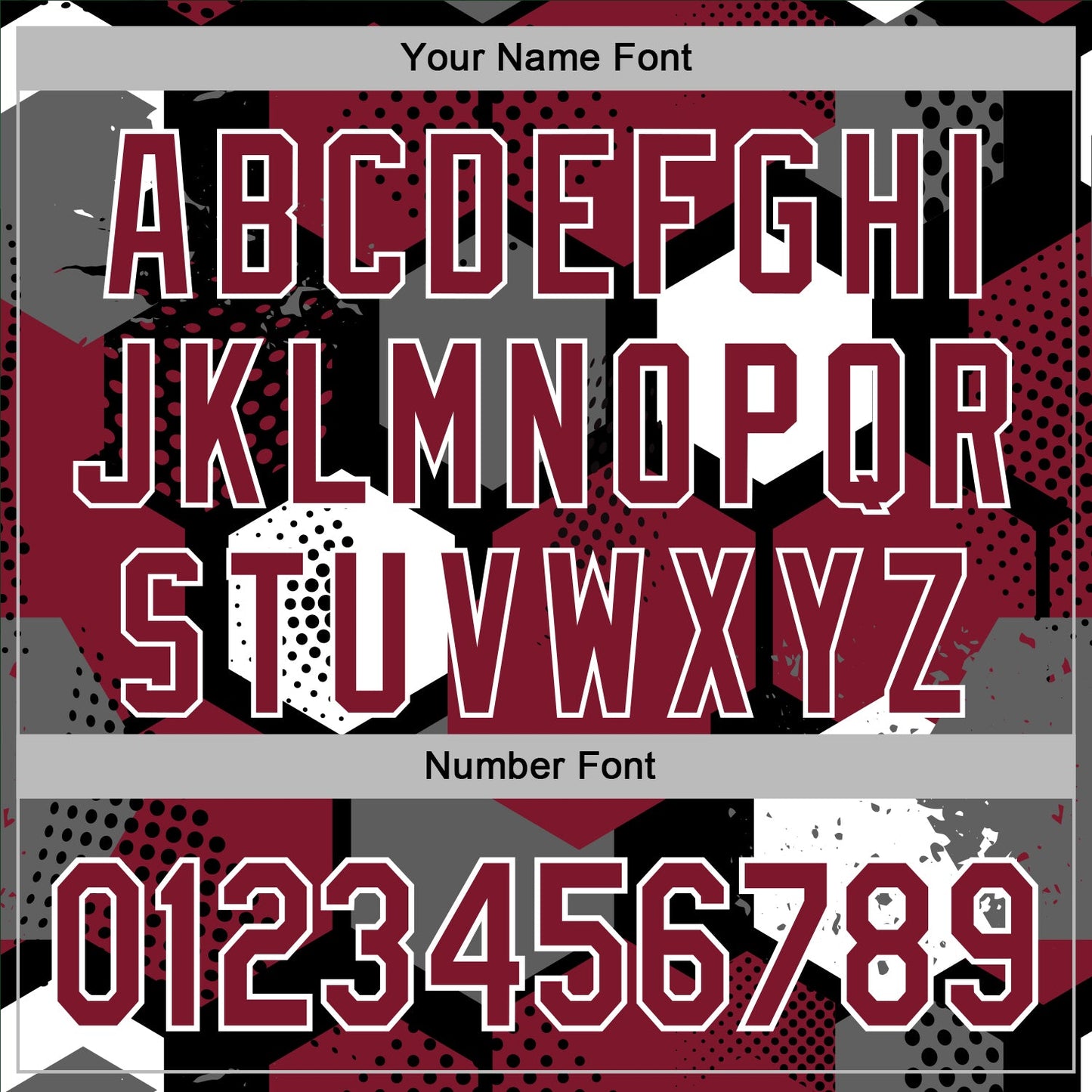 Custom Stitched Black Crimson-White Geometric Shape Pattern Sports Pullover Sweatshirt Hoodie
