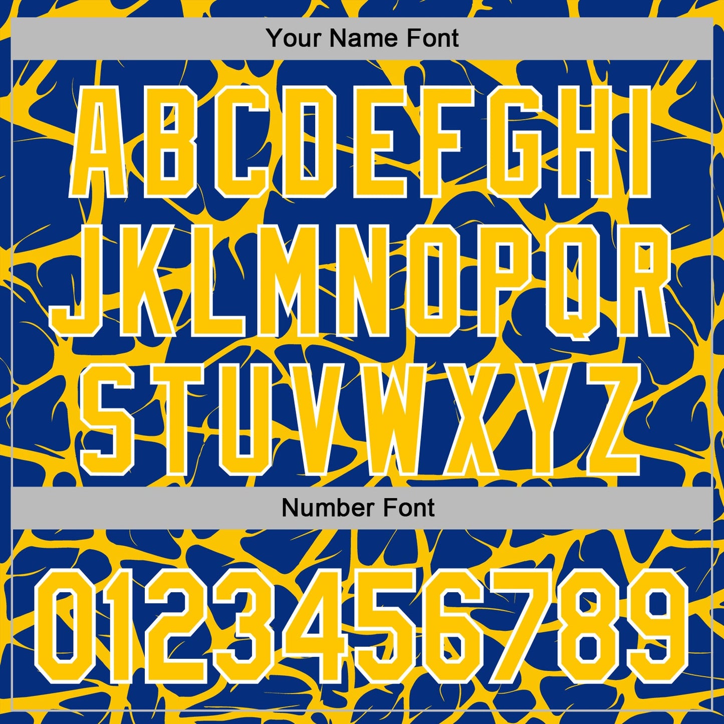 Custom Stitched Royal Yellow-White Abstract Network Pattern Sports Pullover Sweatshirt Hoodie