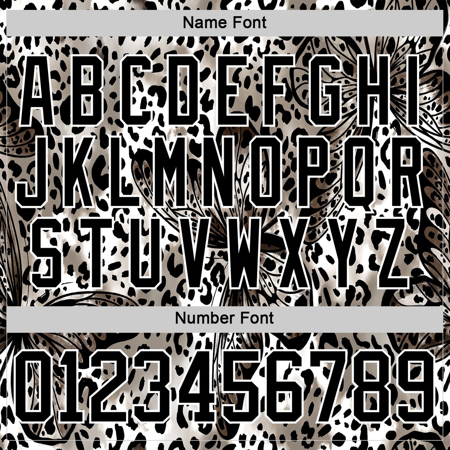 Custom White Black Leopard Print Hockey Lace Neck Jersey