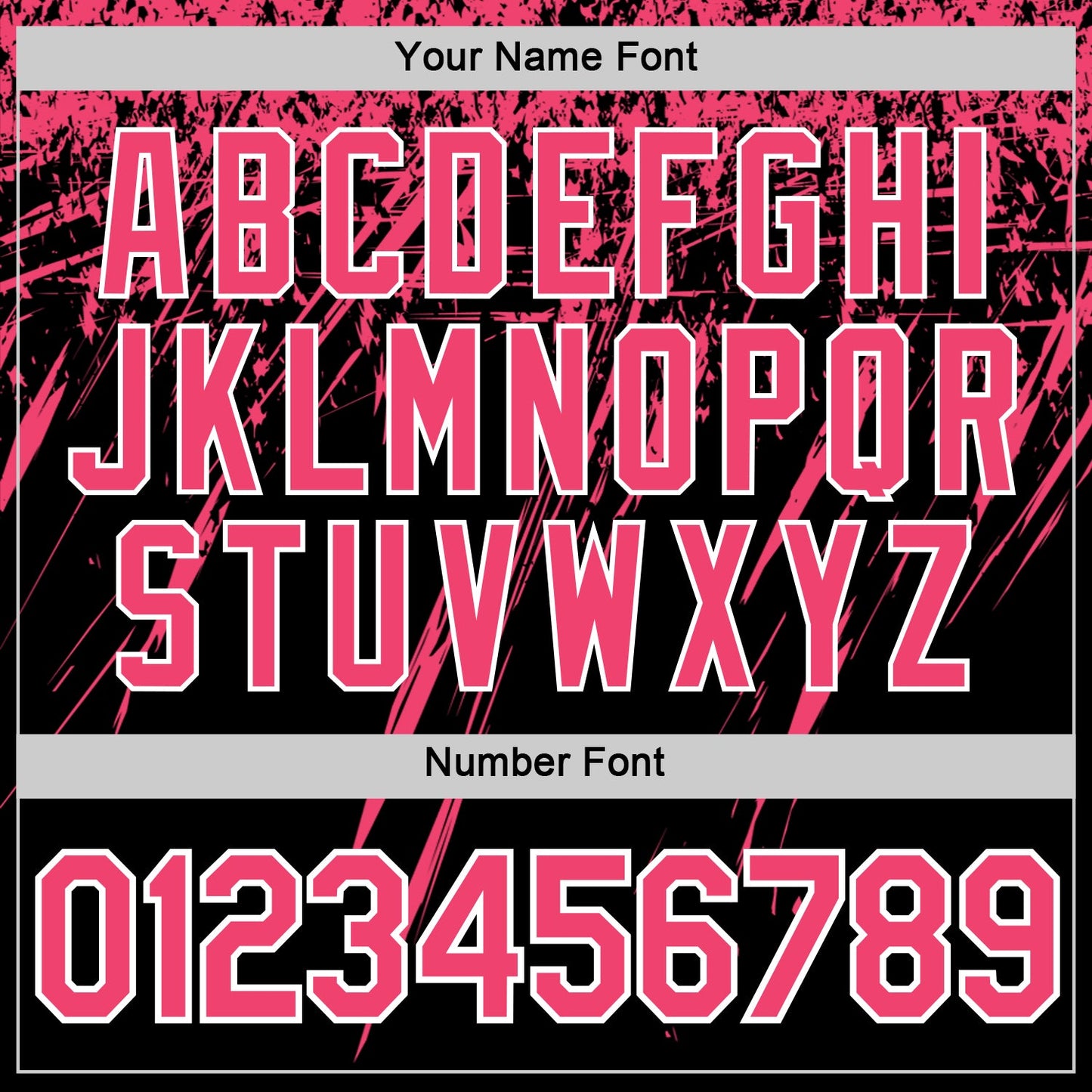 Custom Black Neon Pink-White Distressed Scratch Brush Stroke Performance T-Shirt