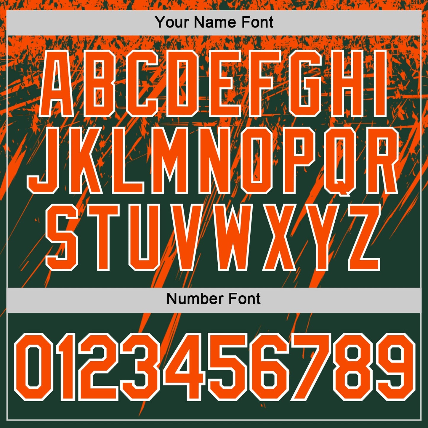 Custom Green Orange-White Distressed Scratch Brush Stroke Performance T-Shirt