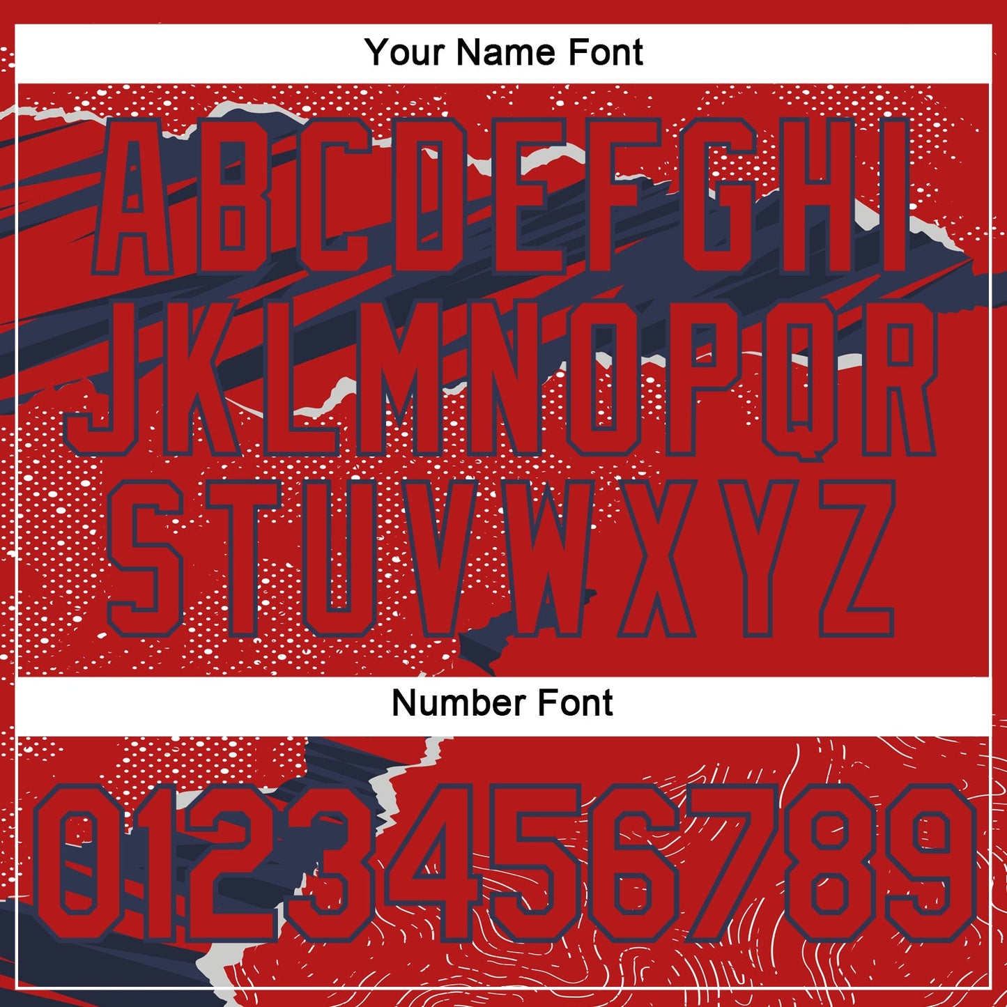 Custom Stitched Red Navy 3D Pattern Design Torn Paper Style Sports Pullover Sweatshirt Hoodie