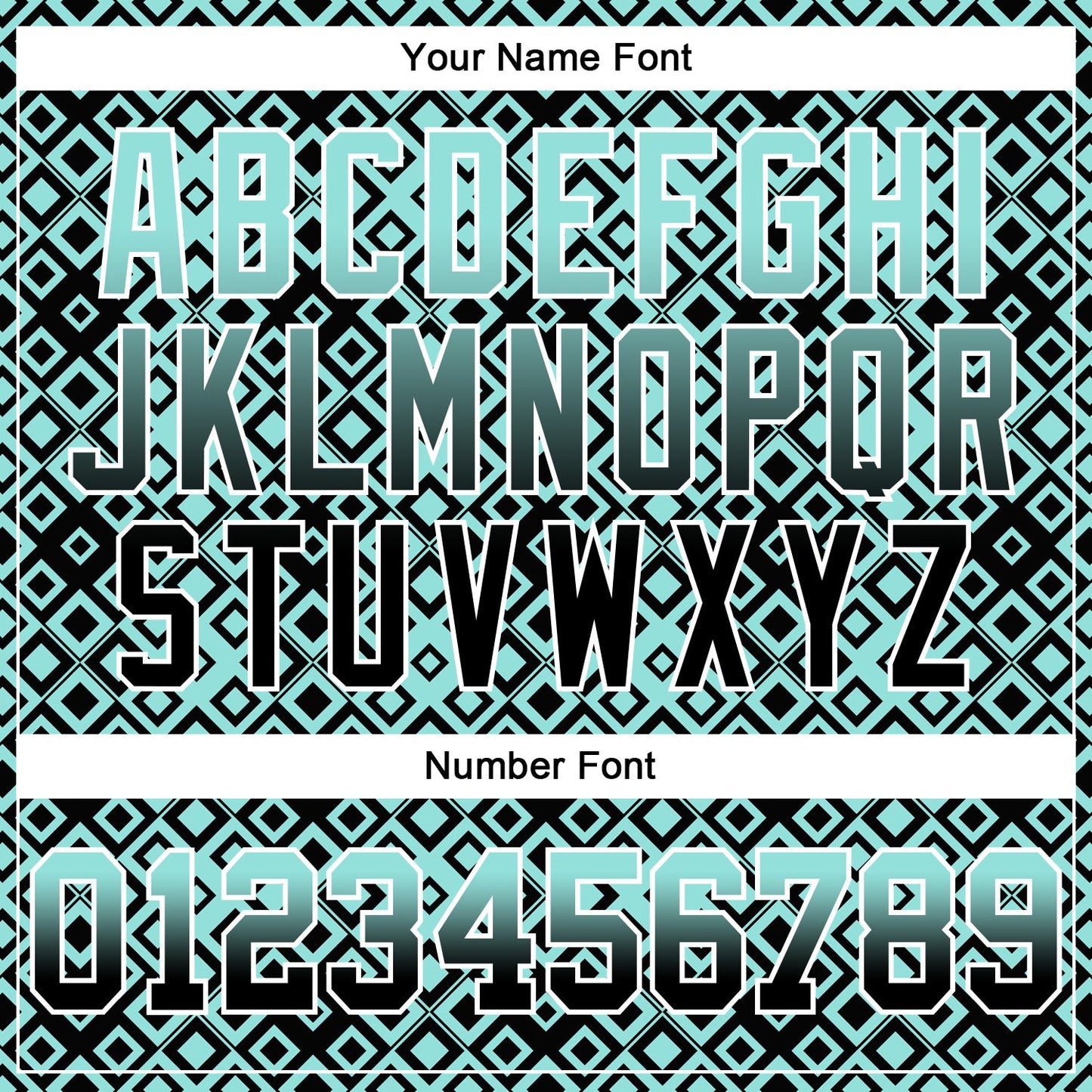 Custom Stitched Ice Blue Black-White 3D Pattern Design Geometric Gradient Square Shapes Sports Pullover Sweatshirt Hoodie