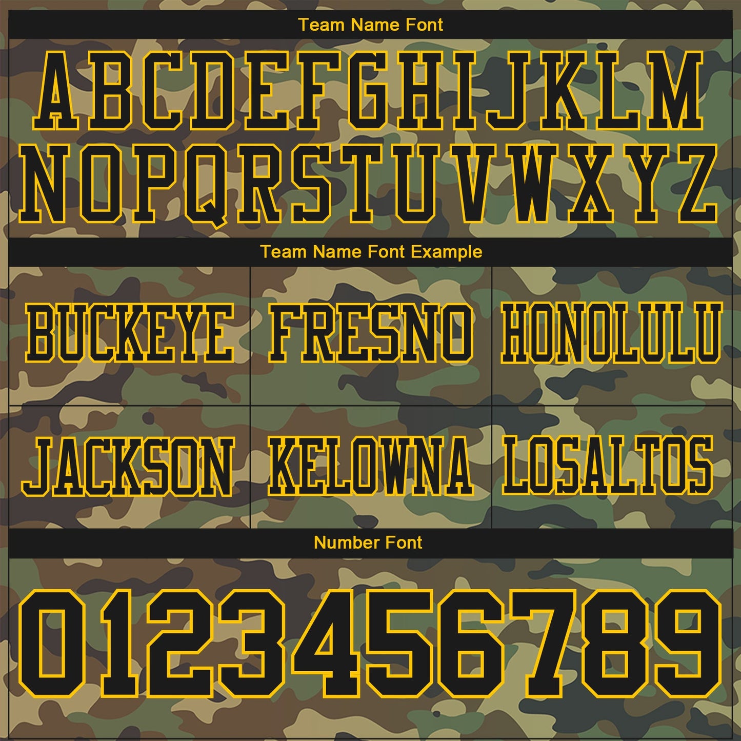 Custom Camo Black-Yellow 3D Pattern Salute To Service Authentic Football Jersey