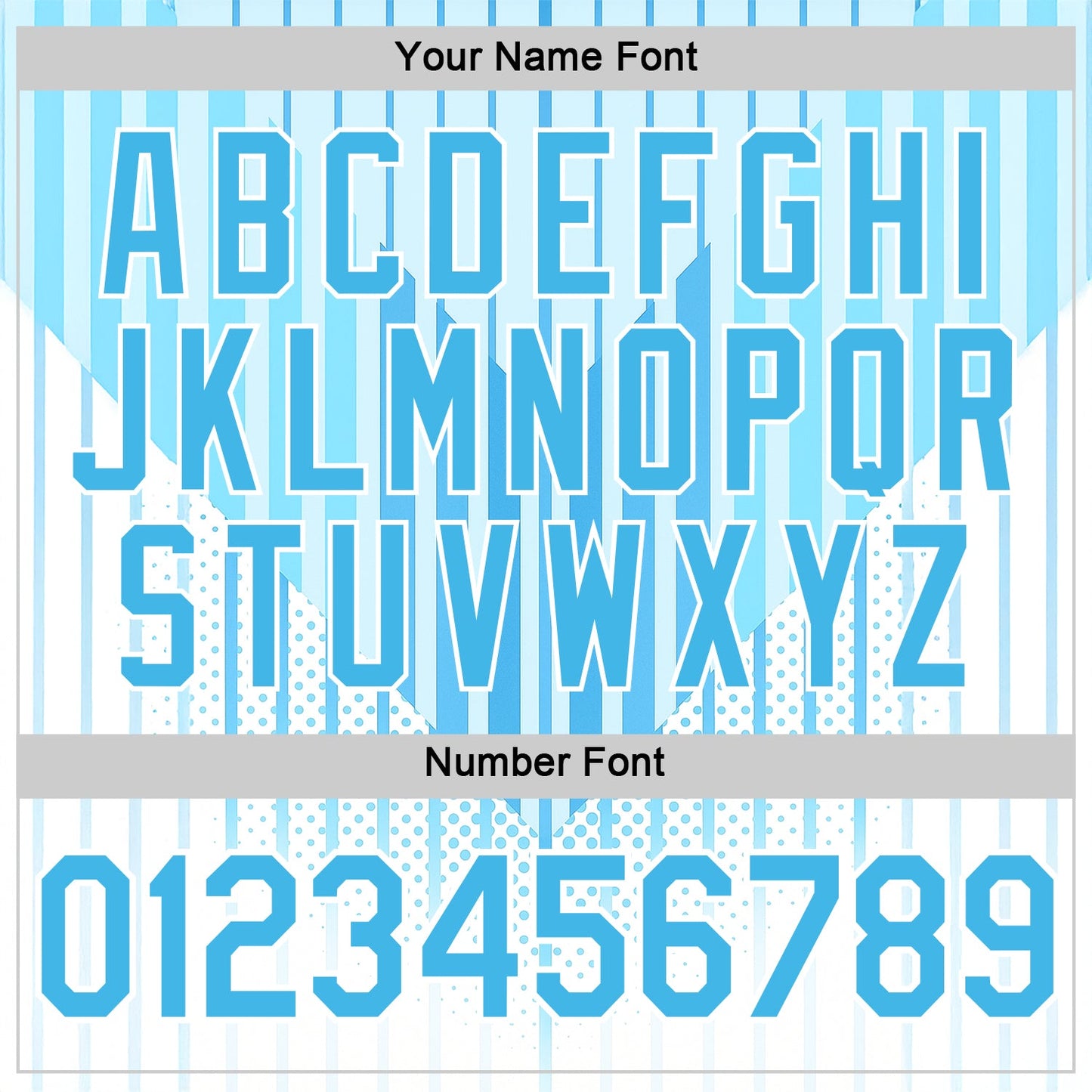 Custom Blue Sky Blue-White 3D Pattern Design Argentina Stripe Sportswear Performance T-Shirt