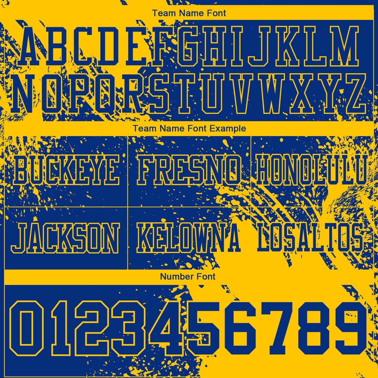Custom Royal Yellow 3D Pattern Abstract Brush Stroke Authentic Football Jersey