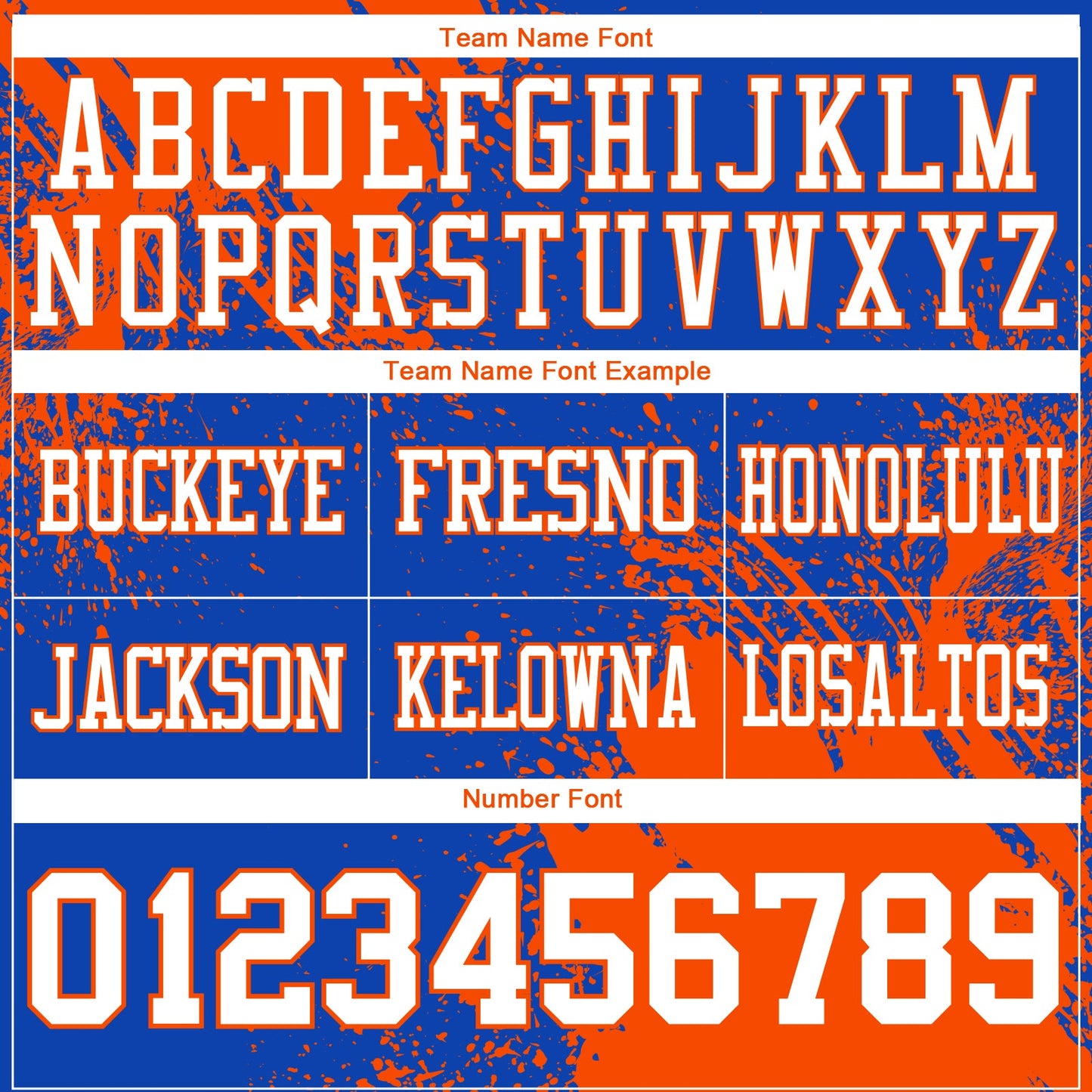 Custom Thunder Blue White-Orange 3D Pattern Abstract Brush Stroke Authentic Football Jersey