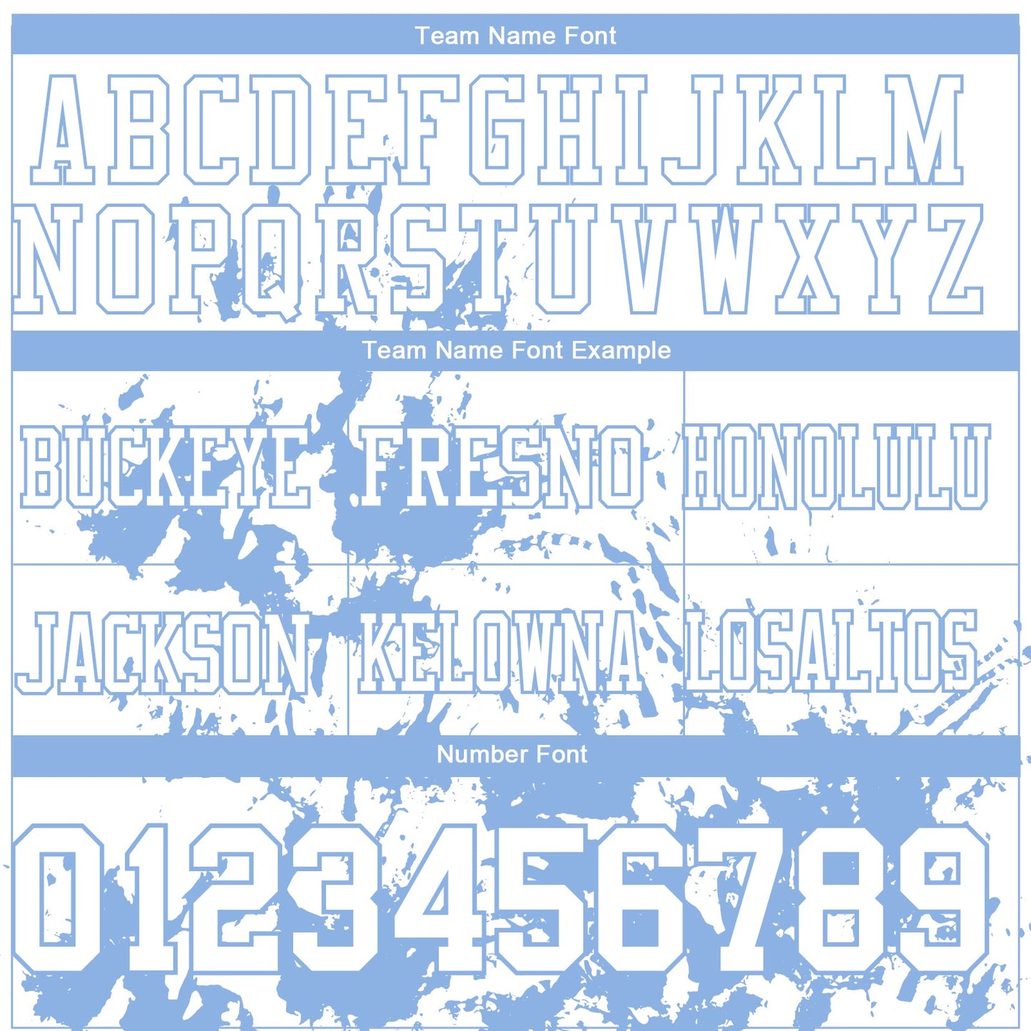 Custom White Light Blue 3D Pattern Splash Authentic Football Jersey
