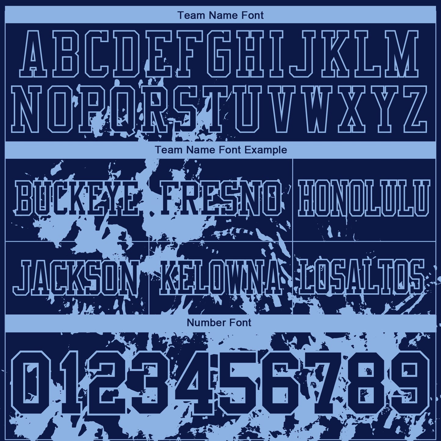 Custom Navy Light Blue 3D Pattern Splash Authentic Football Jersey