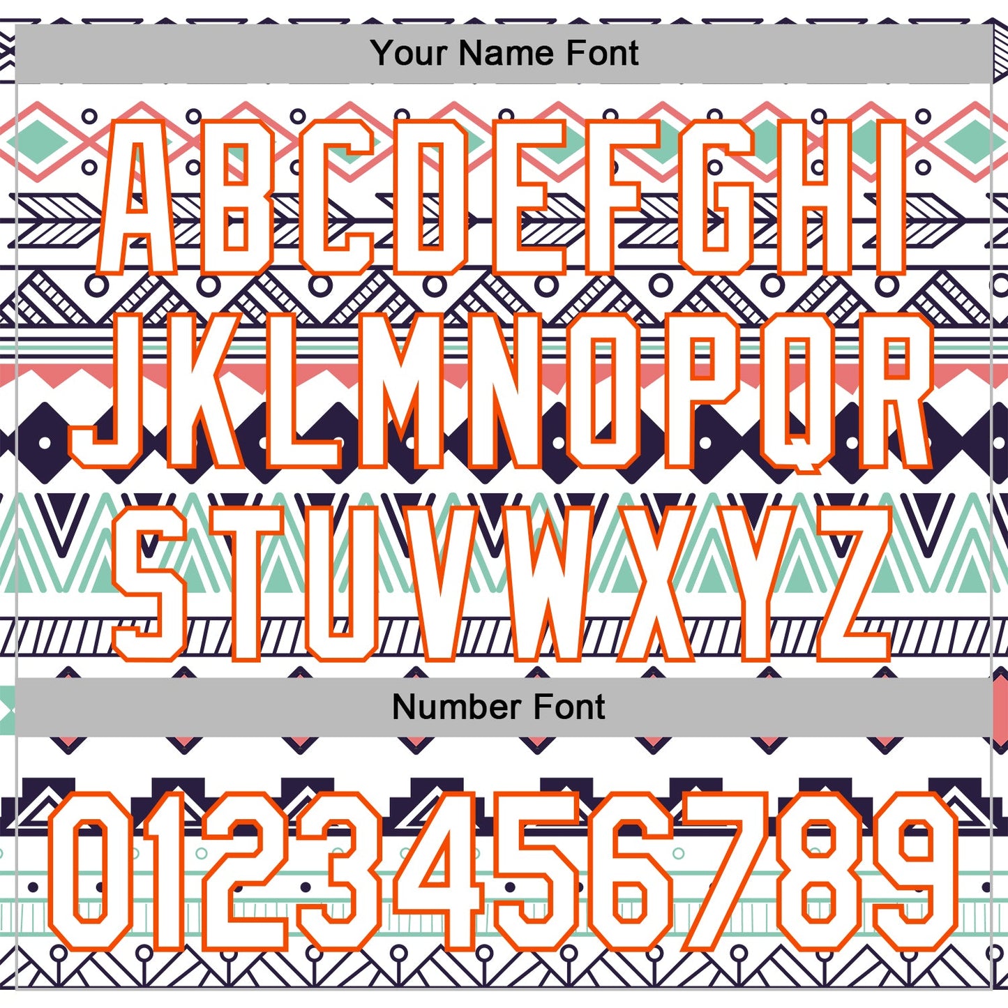 Custom Stitched White Orange 3D Pattern Design Tribal Ethnic Native American Sports Pullover Sweatshirt Hoodie