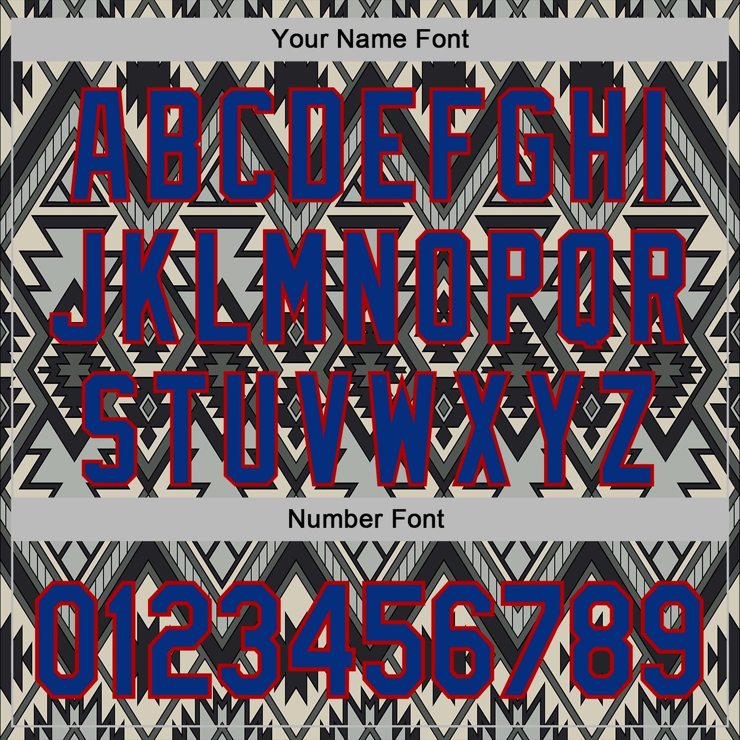 Custom Stitched Black Royal Gray-Red 3D Mexico Aztec Pattern Sports Pullover Sweatshirt Hoodie