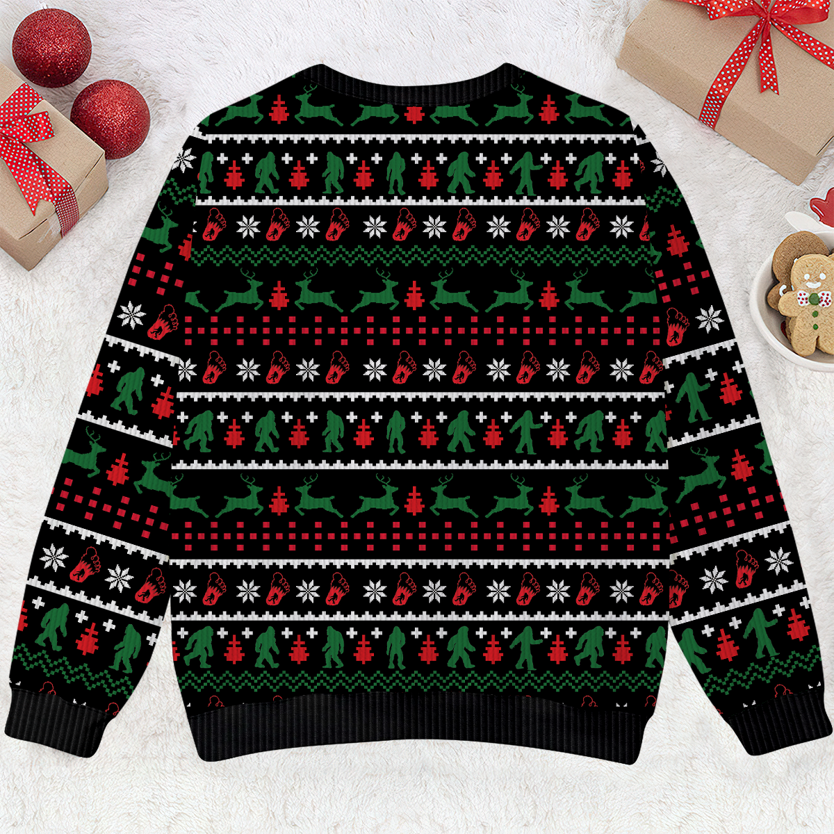 I Believe In Bigfoot Santa Christmas - Funny Ugly Christmas Sweater
