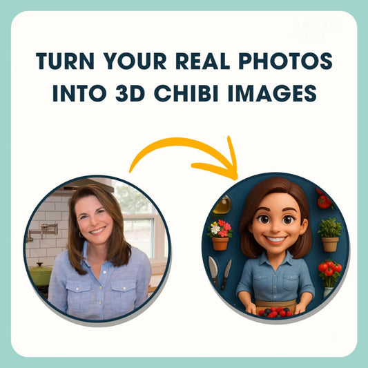 Baker Mom Mother’s Day Gift - Custom Chibi Photo & Name – Personalized 20oz Tumbler, Custom Choo