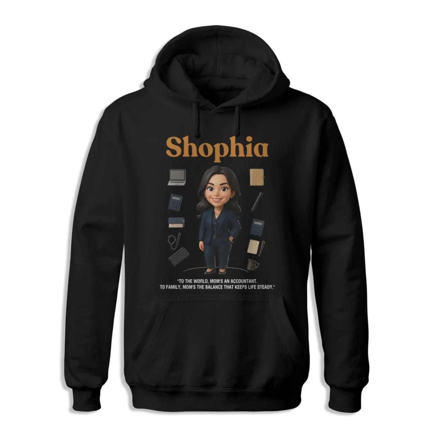 Custom Chibi Mom Shirt, Personalized Mother's Day Gift, Mom's A Accountant Mom Unique Gift for Her, Custom Name - Custom Choo