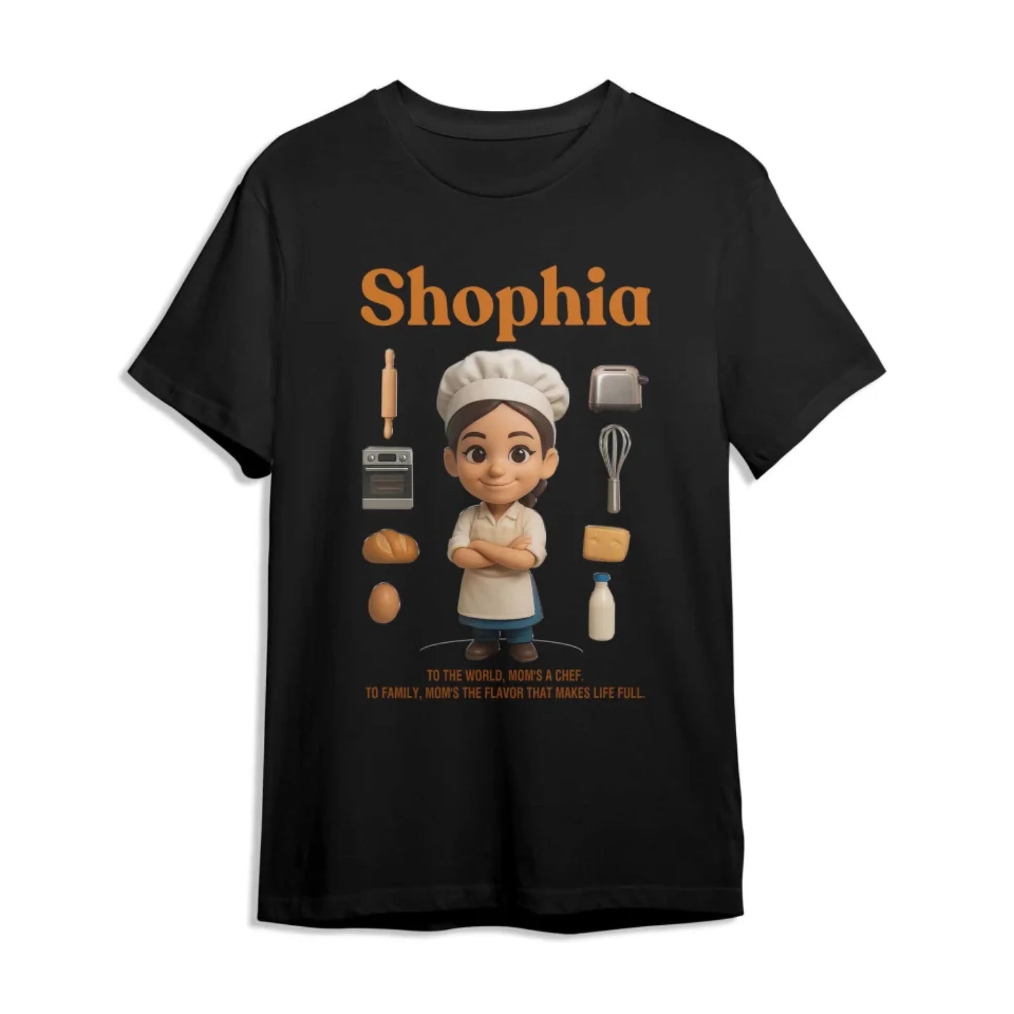 Custom Chibi Mom Shirt, Personalized Mother's Day Gift, Mom's A Baker Mom Unique Gift for Her, Custom Name - Custom Choo