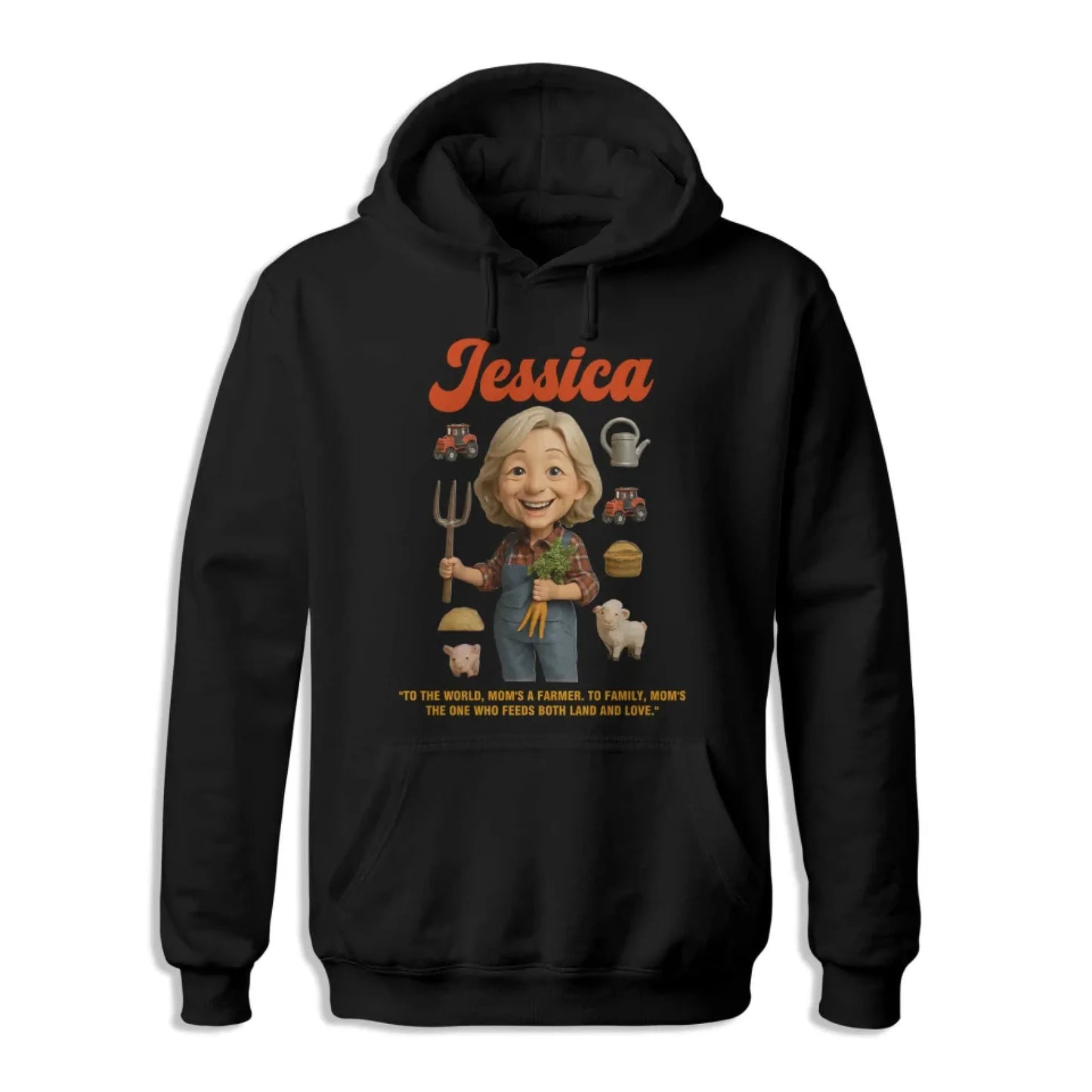 Custom Chibi Mom Shirt, Personalized Mother's Day Gift, Mom's A Farmer Mom Unique Gift for Her, Custom Name - Custom Choo