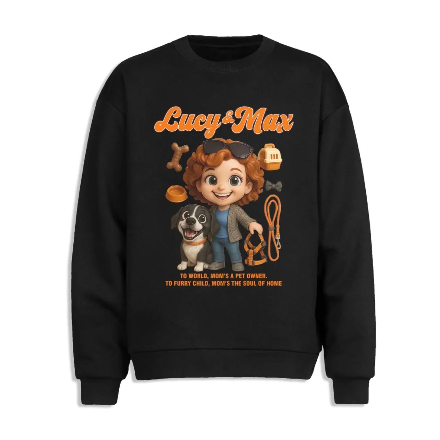 Custom Chibi Mom Shirt, Personalized Mother's Day Gift, Mom's A Dog Mom Unique Gift for Her,Custom Name - Custom Choo