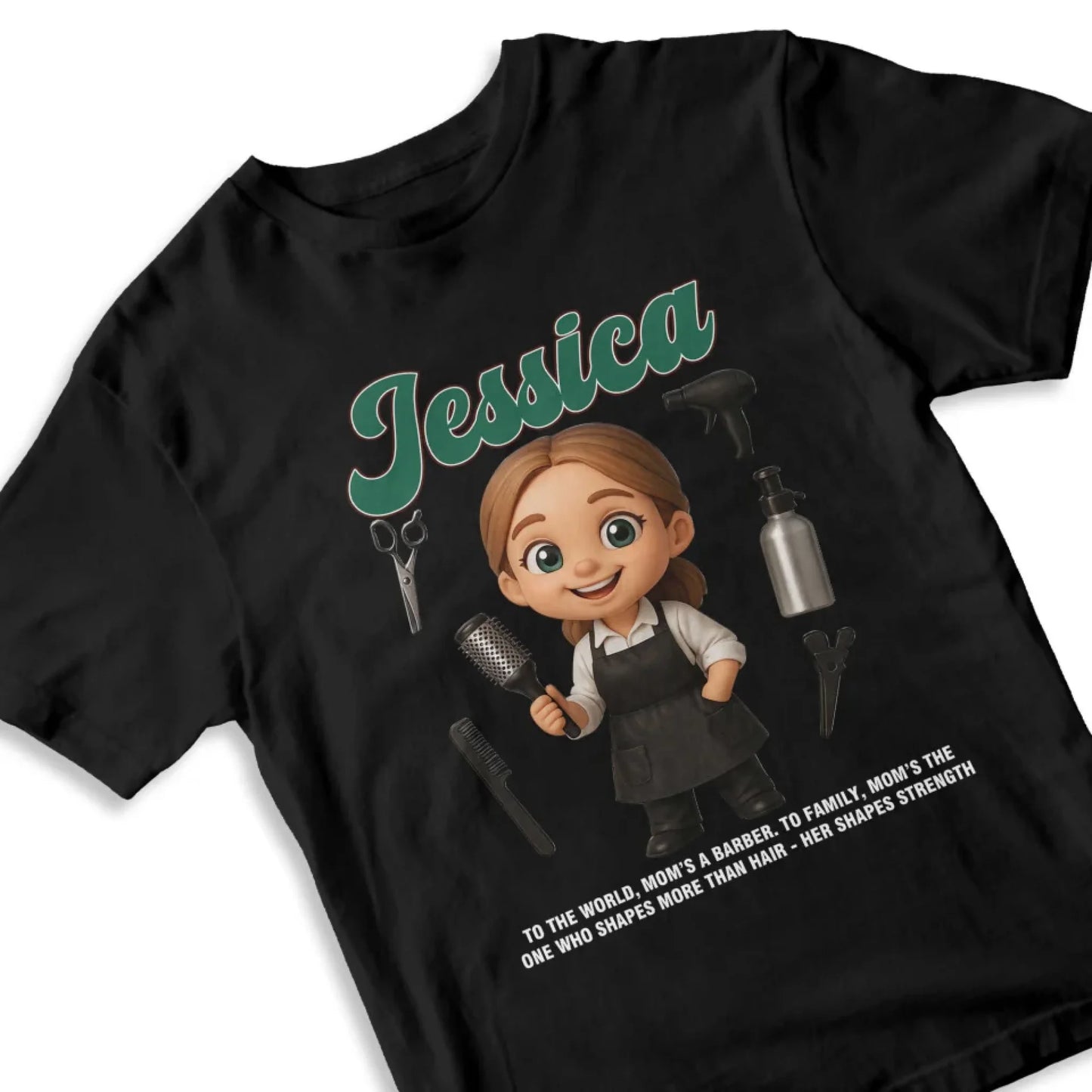 Custom Chibi Mom Shirt, Personalized Mother's Day Gift, Mom's A Baber Mom Unique Gift for Her, Custom Name - Custom Choo