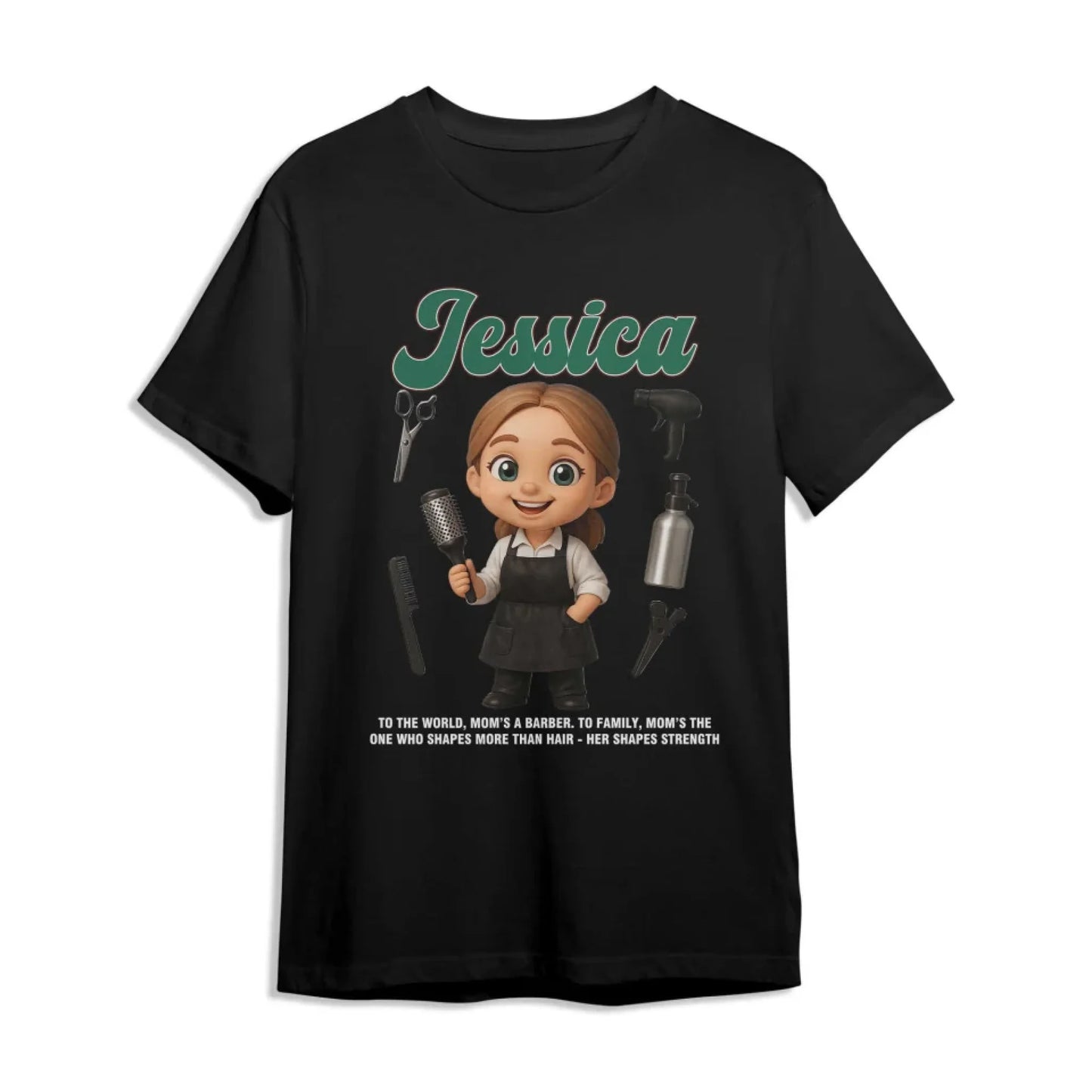 Custom Chibi Mom Shirt, Personalized Mother's Day Gift, Mom's A Baber Mom Unique Gift for Her, Custom Name - Custom Choo