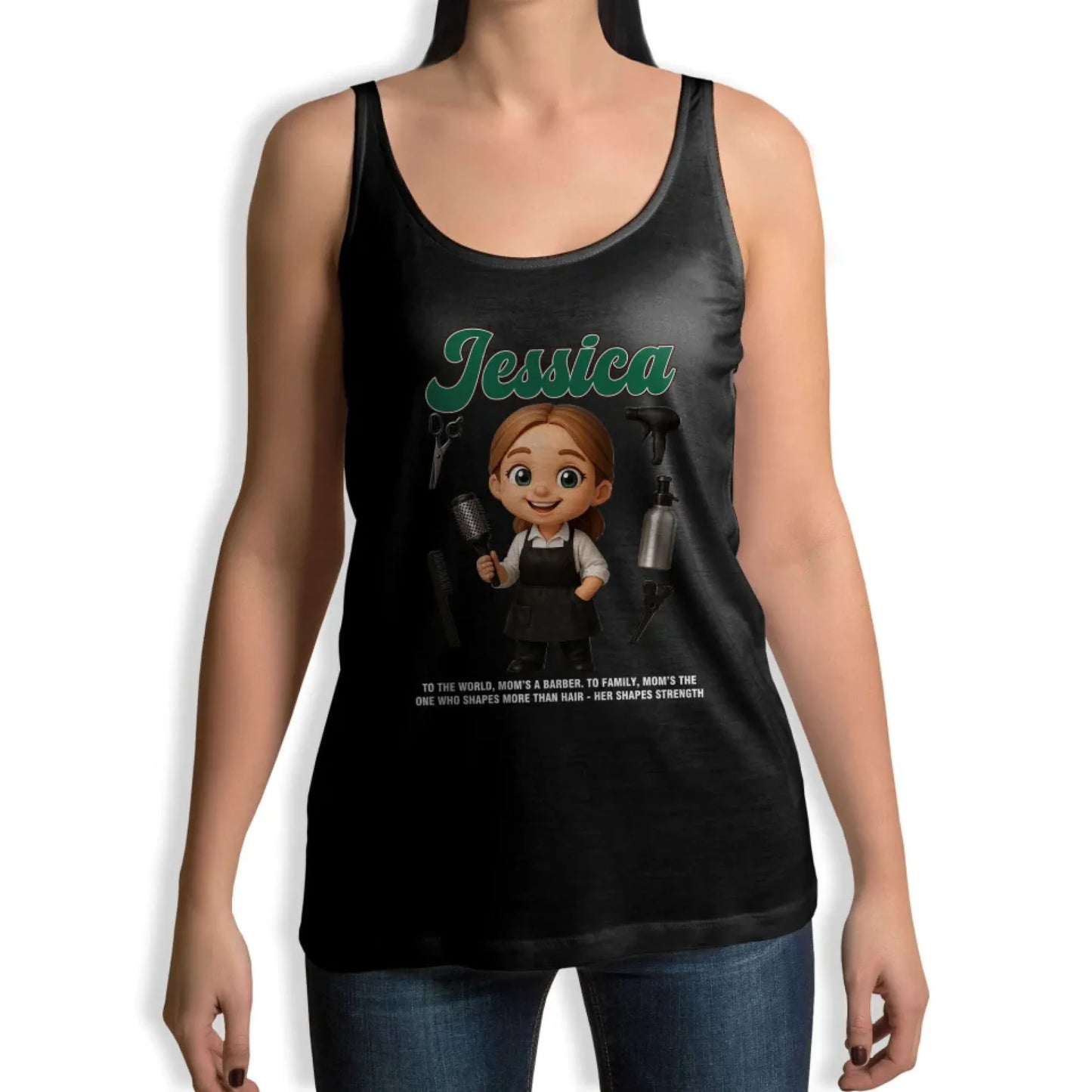 Custom Chibi Mom Shirt, Personalized Mother's Day Gift, Mom's A Baber Mom Unique Gift for Her, Custom Name - Custom Choo