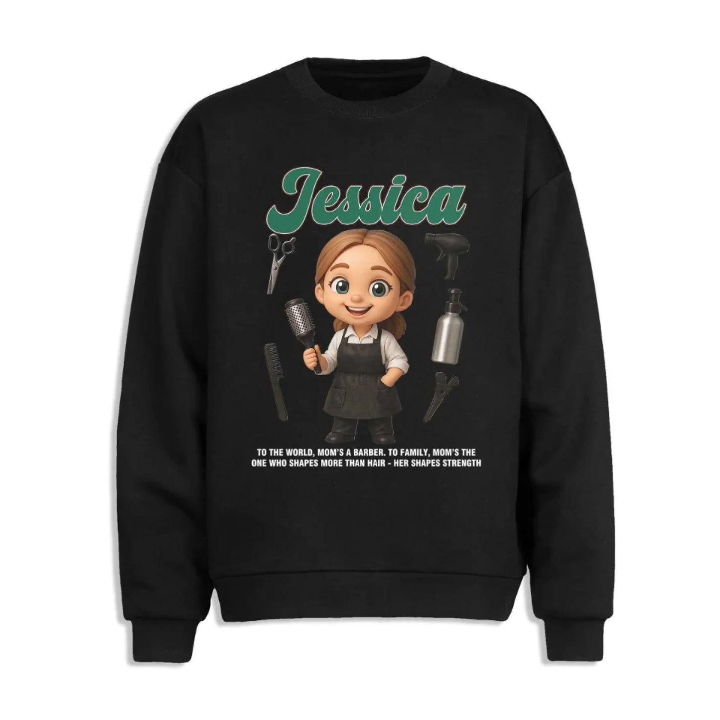 Custom Chibi Mom Shirt, Personalized Mother's Day Gift, Mom's A Baber Mom Unique Gift for Her, Custom Name - Custom Choo
