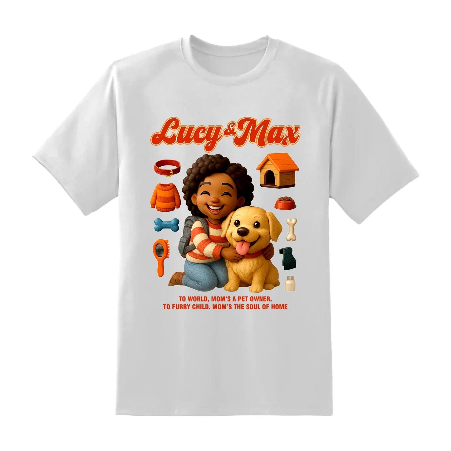 Custom Chibi Mom Shirt, Personalized Mother's Day Gift, Mom's A Dog Mom Unique Gift for Her, Custom Name - Custom Choo