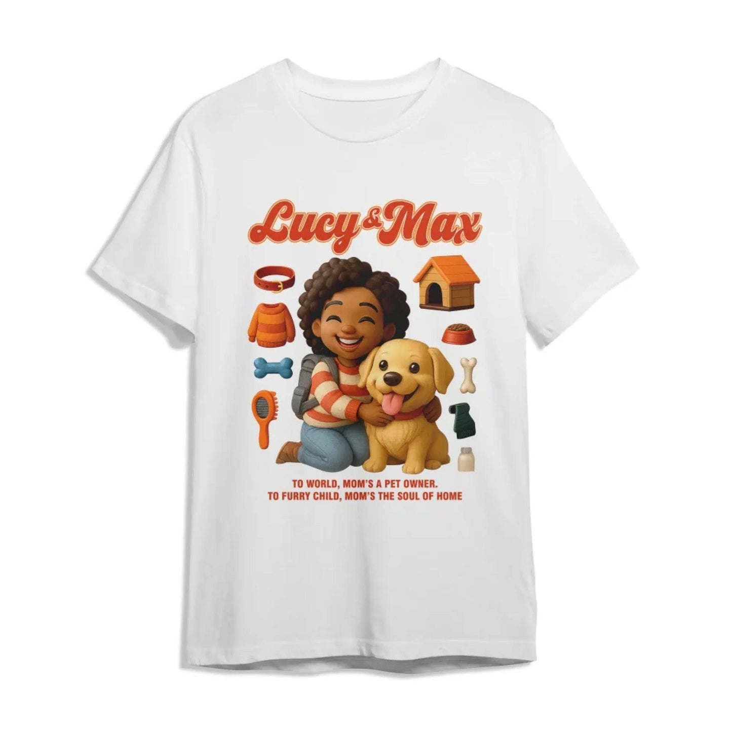 Custom Chibi Mom Shirt, Personalized Mother's Day Gift, Mom's A Dog Mom Unique Gift for Her, Custom Name - Custom Choo