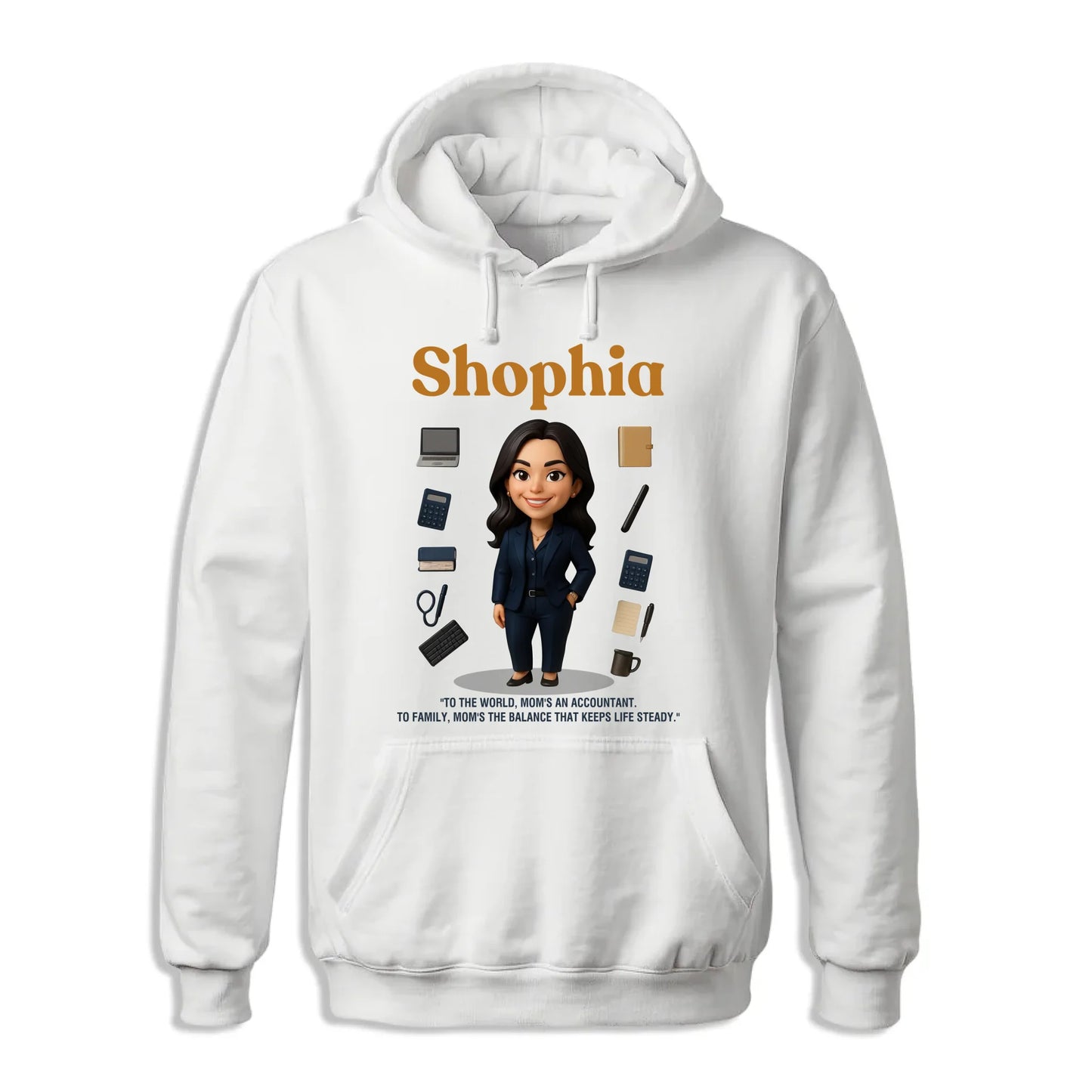 Custom Chibi Mom Shirt, Personalized Mother's Day Gift, Mom's A Accountant Mom Unique Gift for Her, Custom Name - Custom Choo