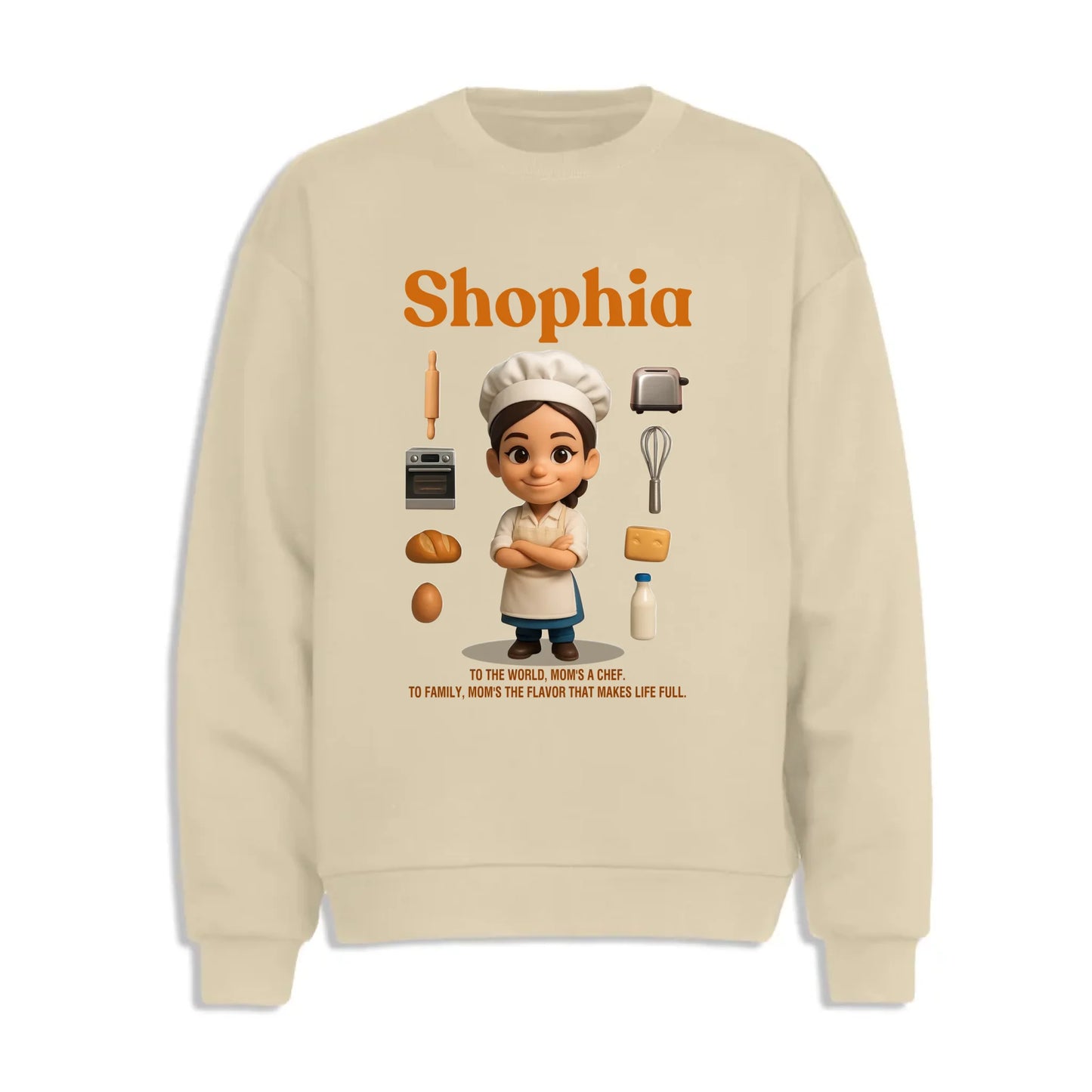Custom Chibi Mom Shirt, Personalized Mother's Day Gift, Mom's A Baker Mom Unique Gift for Her, Custom Name - Custom Choo