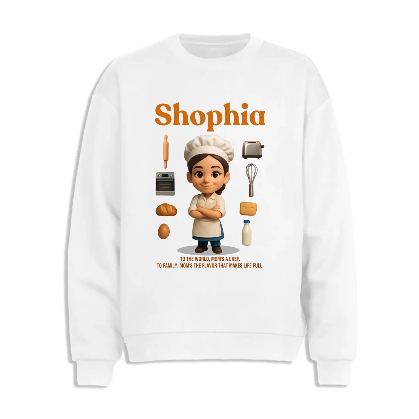 Custom Chibi Mom Shirt, Personalized Mother's Day Gift, Mom's A Baker Mom Unique Gift for Her, Custom Name - Custom Choo