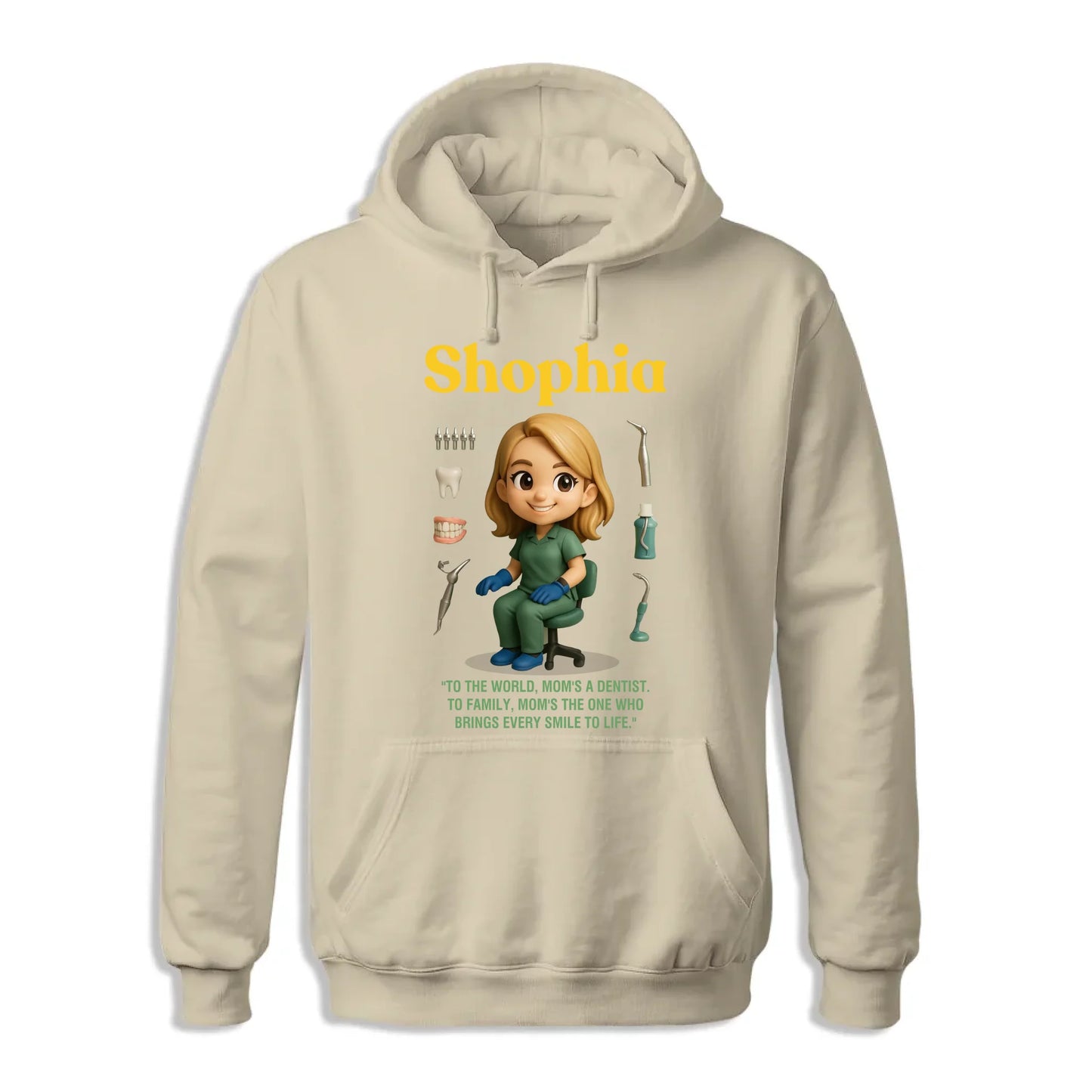 Custom Chibi Mom Shirt, Personalized Mother's Day Gift, Mom's A Dentist Mom Unique Gift for Her, Custom Name - Custom Choo