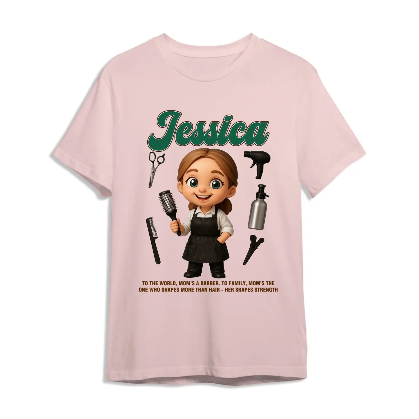 Custom Chibi Mom Shirt, Personalized Mother's Day Gift, Mom's A Baber Mom Unique Gift for Her, Custom Name - Custom Choo