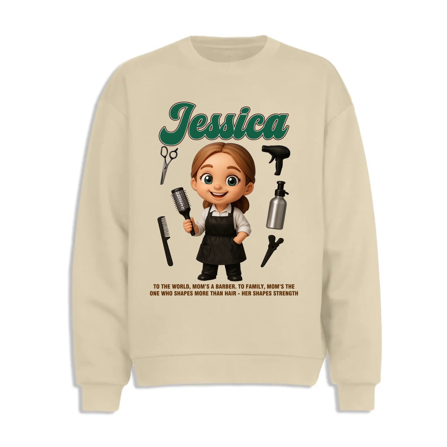 Custom Chibi Mom Shirt, Personalized Mother's Day Gift, Mom's A Baber Mom Unique Gift for Her, Custom Name - Custom Choo
