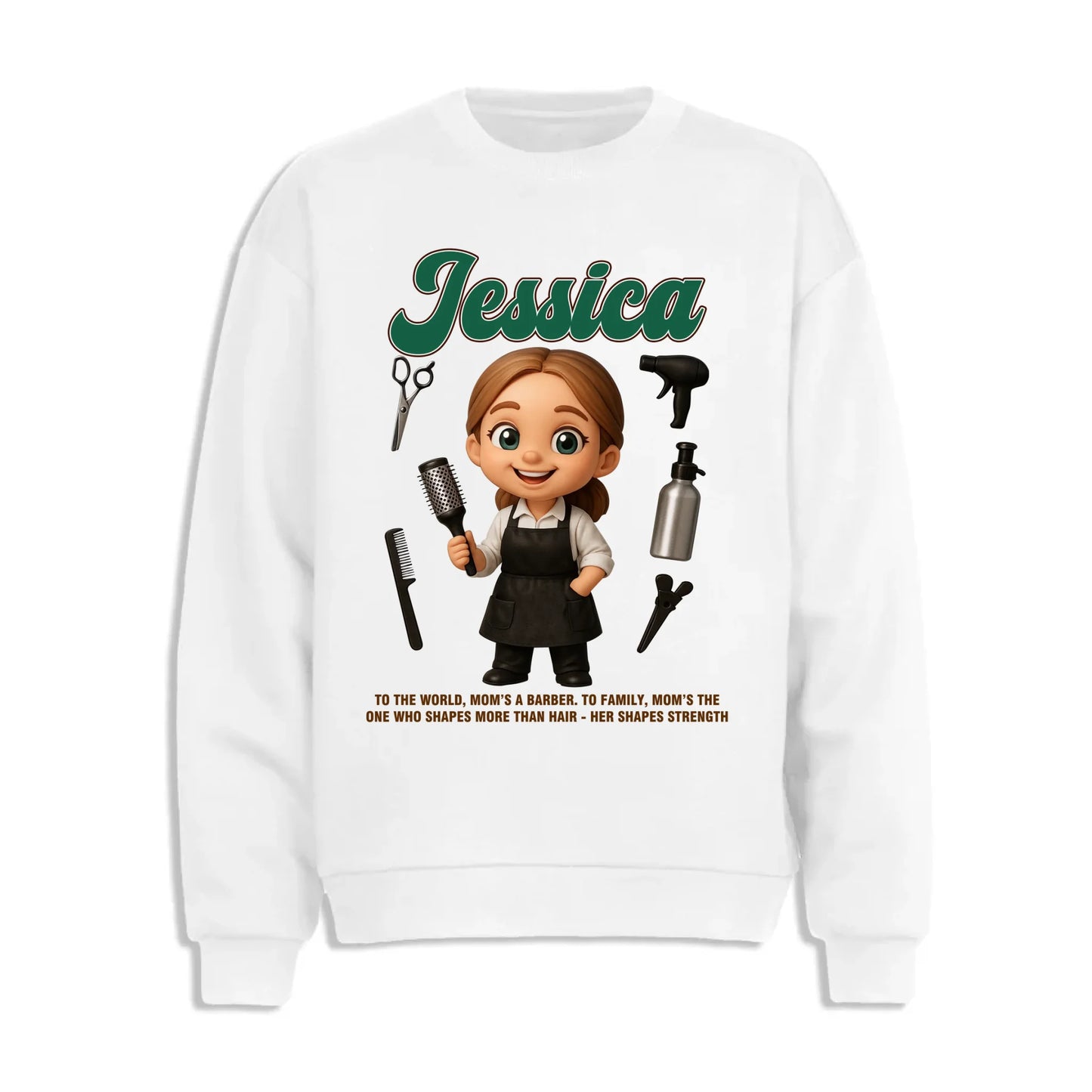 Custom Chibi Mom Shirt, Personalized Mother's Day Gift, Mom's A Baber Mom Unique Gift for Her, Custom Name - Custom Choo