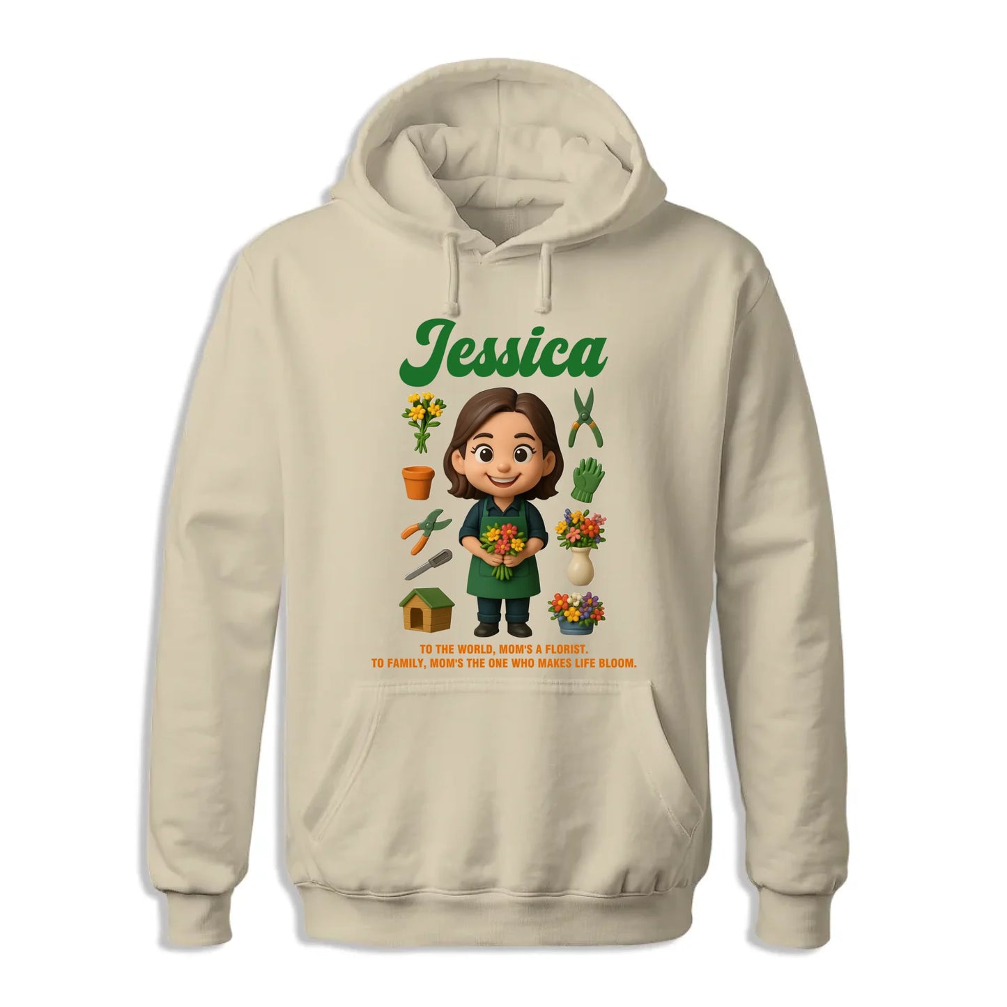Custom Chibi Mom Shirt, Personalized Mother's Day Gift, Mom's A Florist Mom Unique Gift for Her, Custom Name - Custom Choo