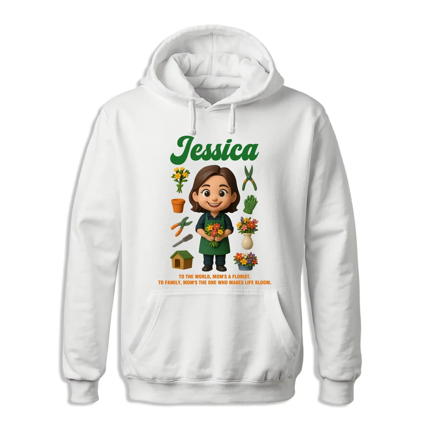 Custom Chibi Mom Shirt, Personalized Mother's Day Gift, Mom's A Florist Mom Unique Gift for Her, Custom Name - Custom Choo