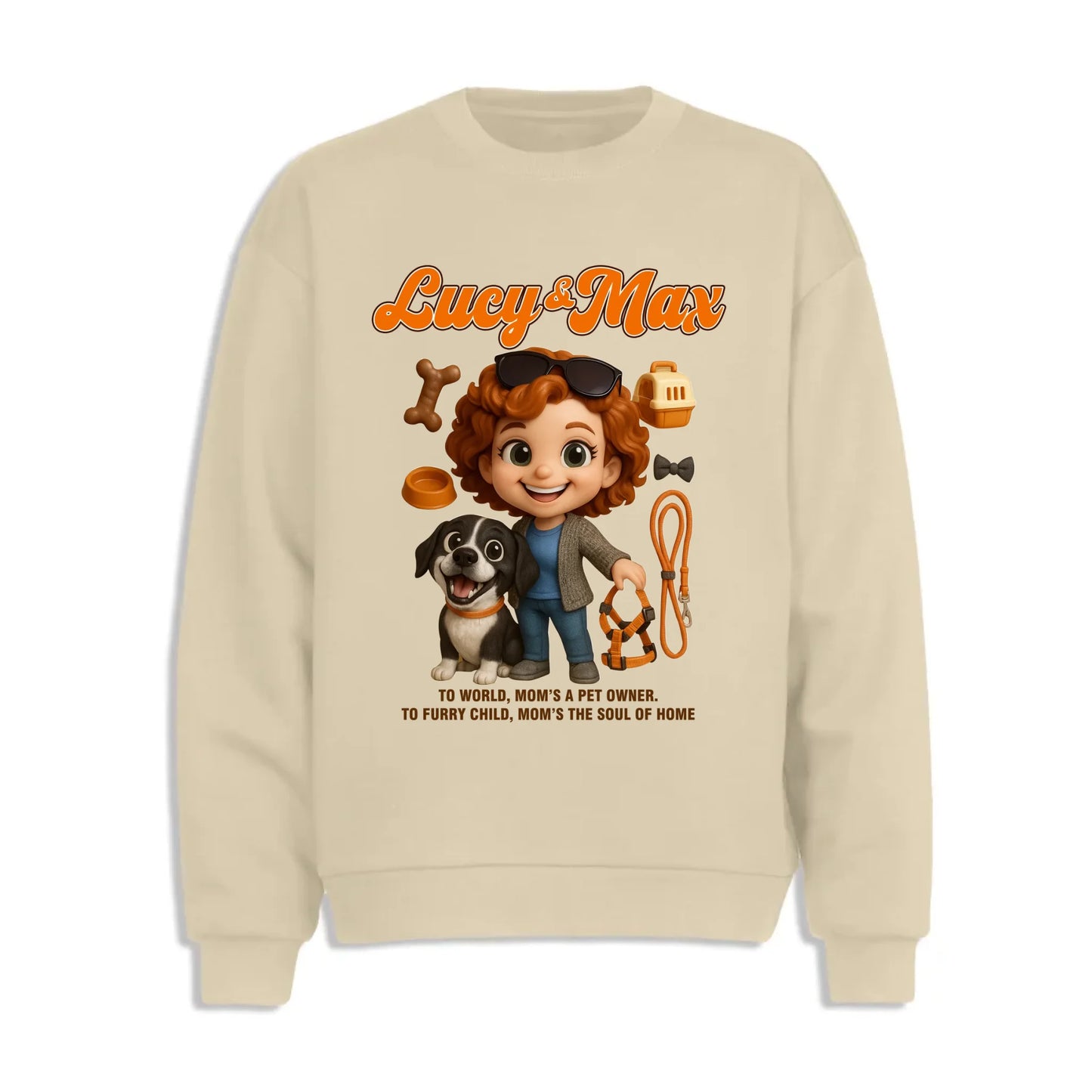 Custom Chibi Mom Shirt, Personalized Mother's Day Gift, Mom's A Dog Mom Unique Gift for Her,Custom Name - Custom Choo