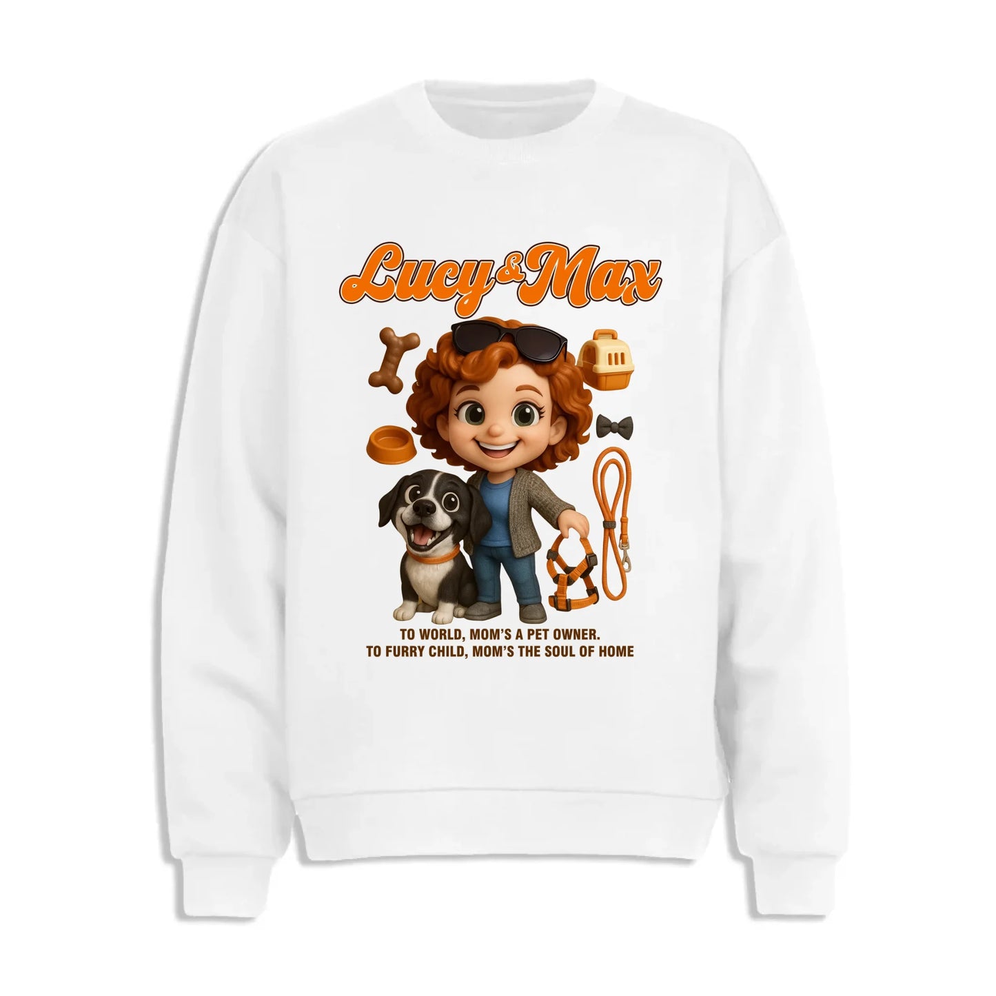 Custom Chibi Mom Shirt, Personalized Mother's Day Gift, Mom's A Dog Mom Unique Gift for Her,Custom Name - Custom Choo
