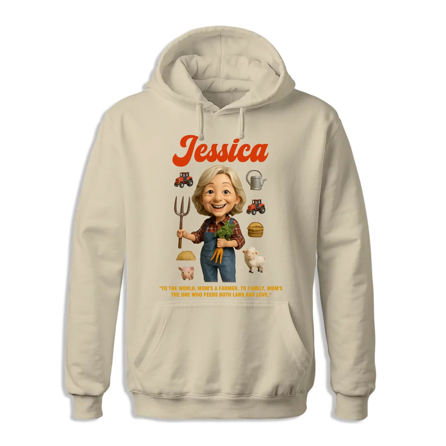 Custom Chibi Mom Shirt, Personalized Mother's Day Gift, Mom's A Farmer Mom Unique Gift for Her, Custom Name - Custom Choo
