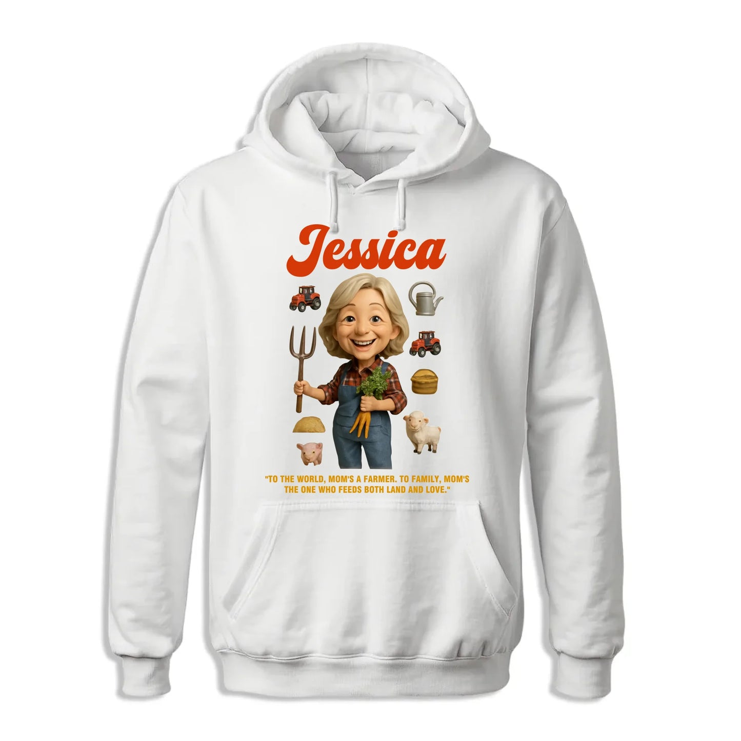 Custom Chibi Mom Shirt, Personalized Mother's Day Gift, Mom's A Farmer Mom Unique Gift for Her, Custom Name - Custom Choo