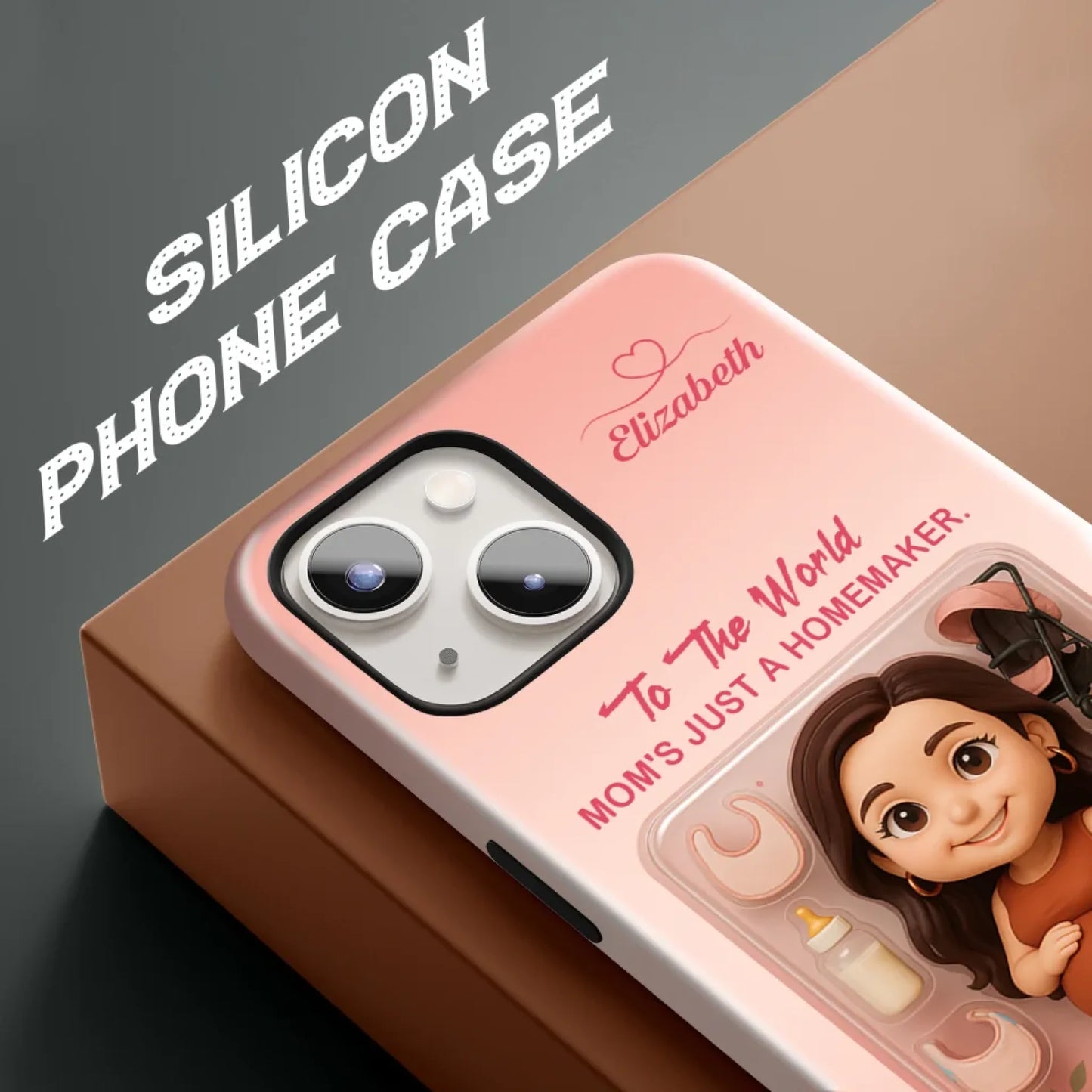 New Mom Mother’s Day Gift - Personalized Photo Chibi Phone Case for Mom - Custom Choo