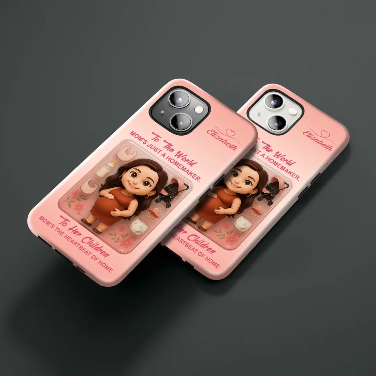 New Mom Mother’s Day Gift - Personalized Photo Chibi Phone Case for Mom - Custom Choo