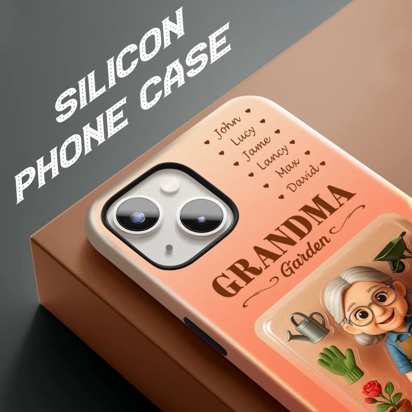 Personalized Photo Chibi Phone Case for Grandma - Mother's Day Gift For Grandma, Custom Choo