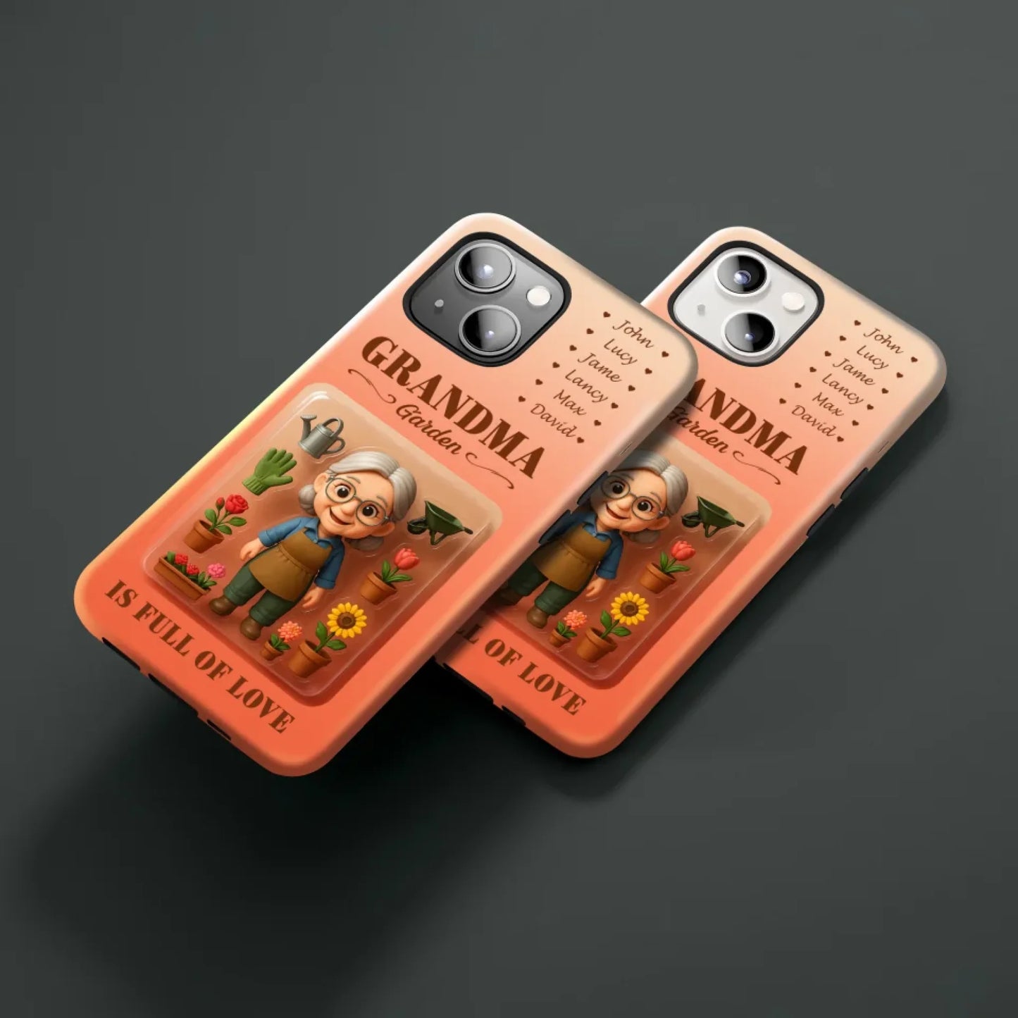 Personalized Photo Chibi Phone Case for Grandma - Mother's Day Gift For Grandma, Custom Choo