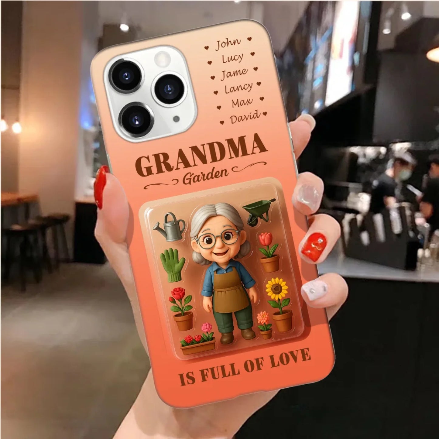 Personalized Photo Chibi Phone Case for Grandma - Mother's Day Gift For Grandma, Custom Choo