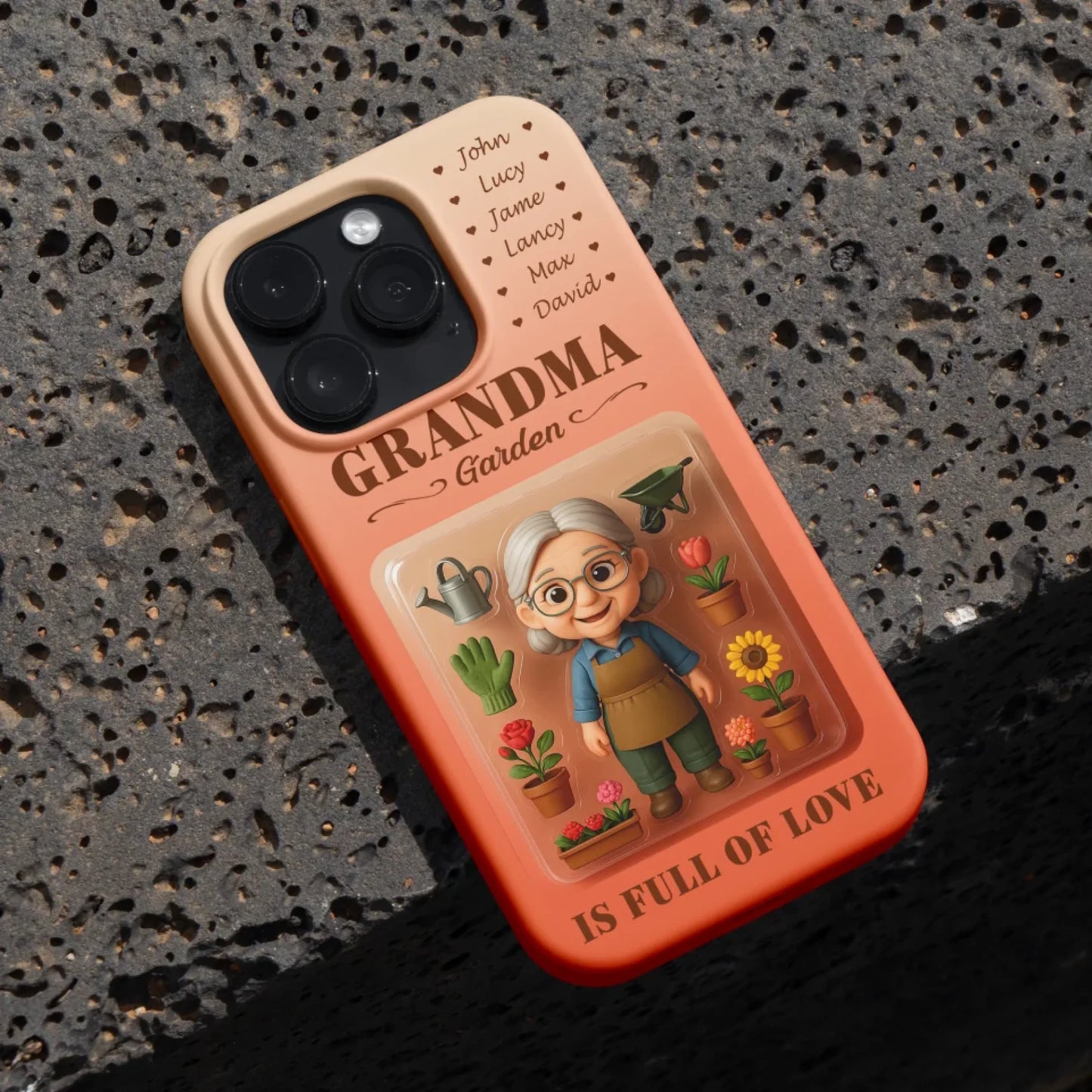 Personalized Photo Chibi Phone Case for Grandma - Mother's Day Gift For Grandma, Custom Choo