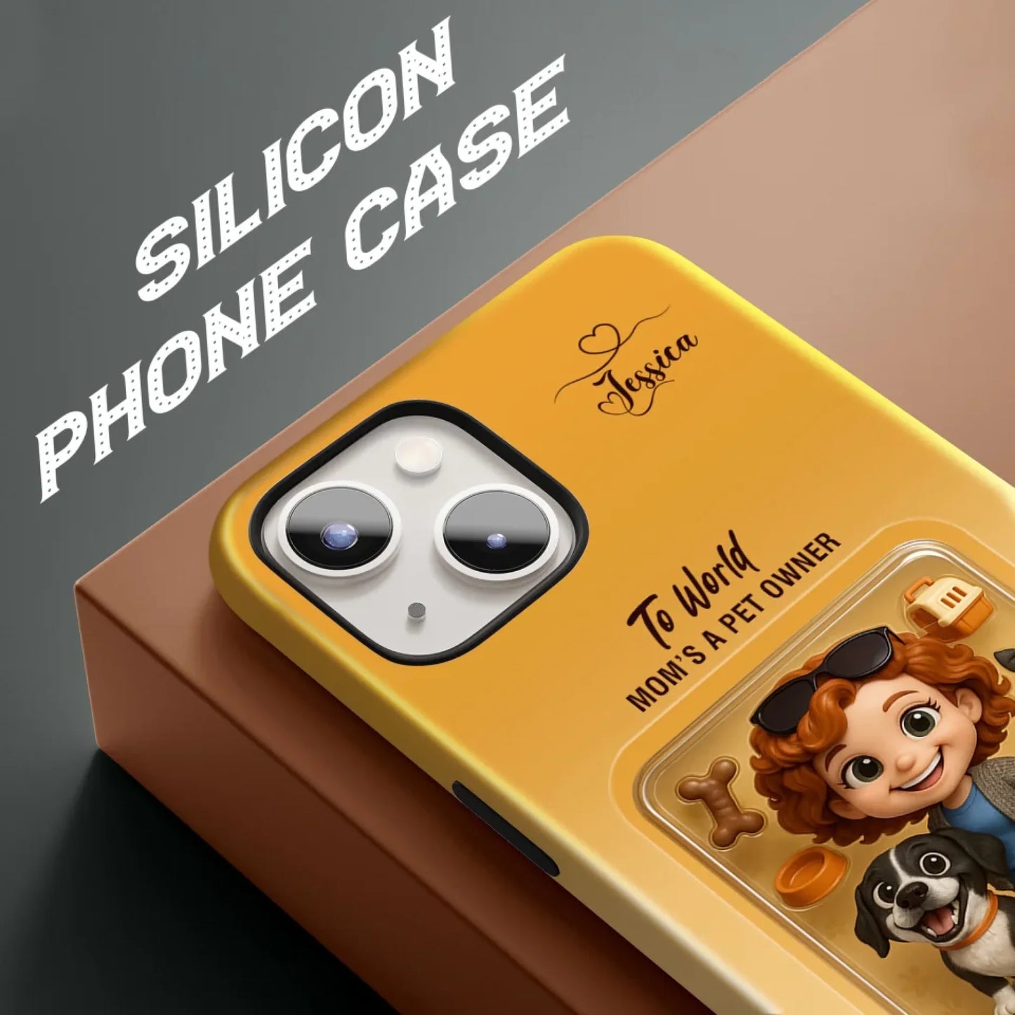 Dog Mom Mother’s Day Gift - Personalized Photo Chibi Phone Case for Mom - Custom Choo