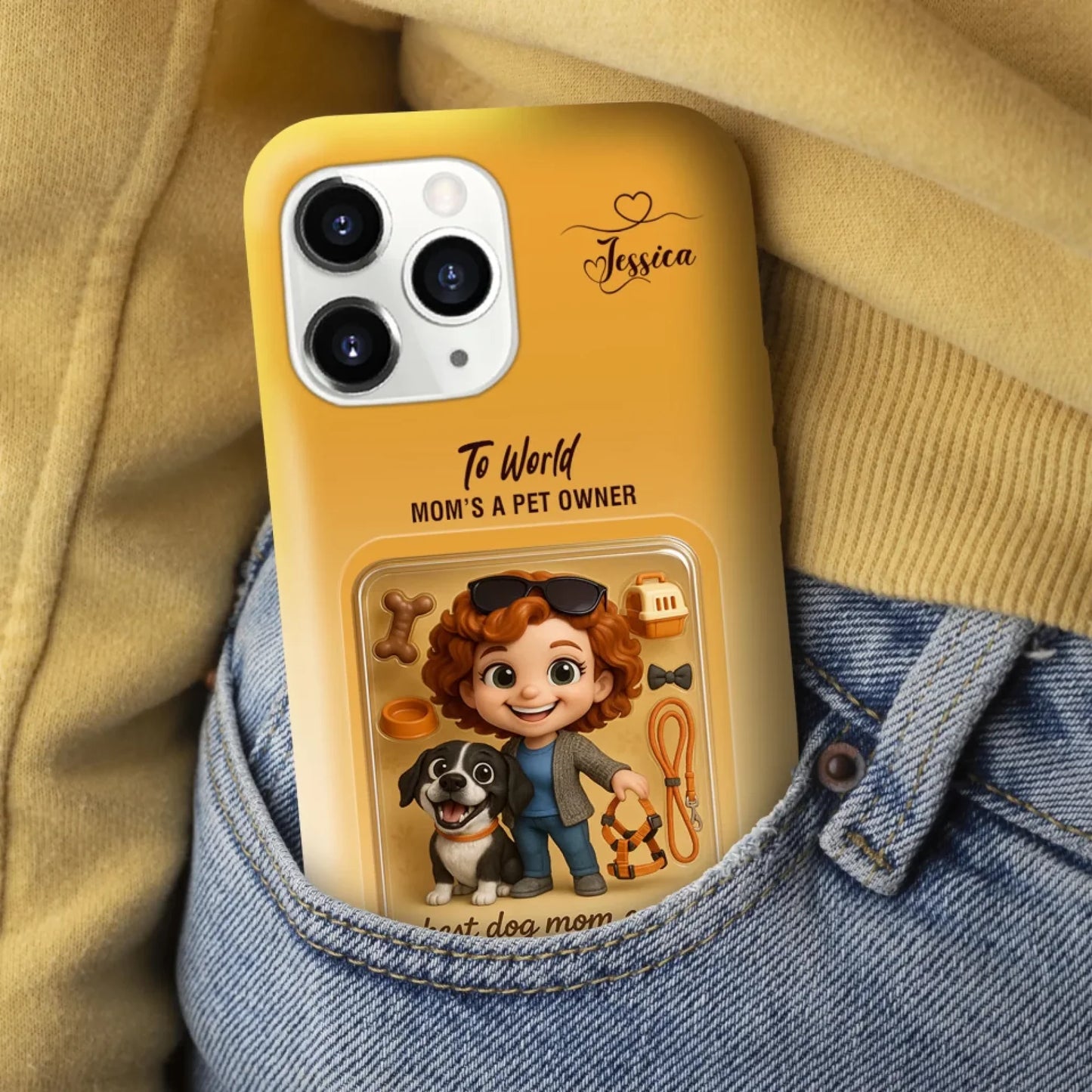 Dog Mom Mother’s Day Gift - Personalized Photo Chibi Phone Case for Mom - Custom Choo