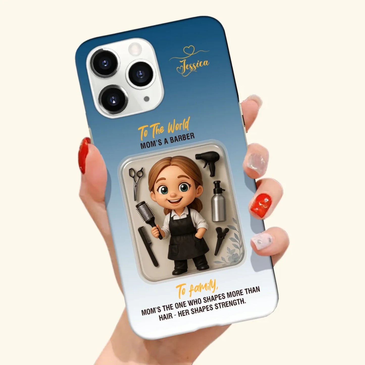 Baber Mom Mother’s Day Gift - Personalized Photo Chibi Phone Case for Mom - Custom Choo